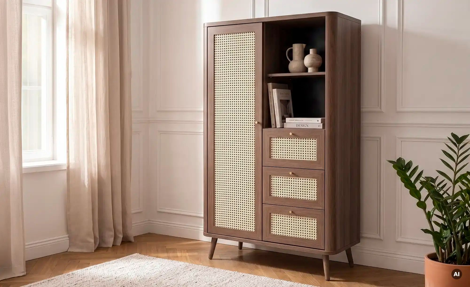 Roomers Highboard Vienna Premium ¦ holzfarben ¦ Maße (cm): B: 80,9 H: 138,6 T: 40.0 Kommoden & Sideboards > Highboards - Höffner