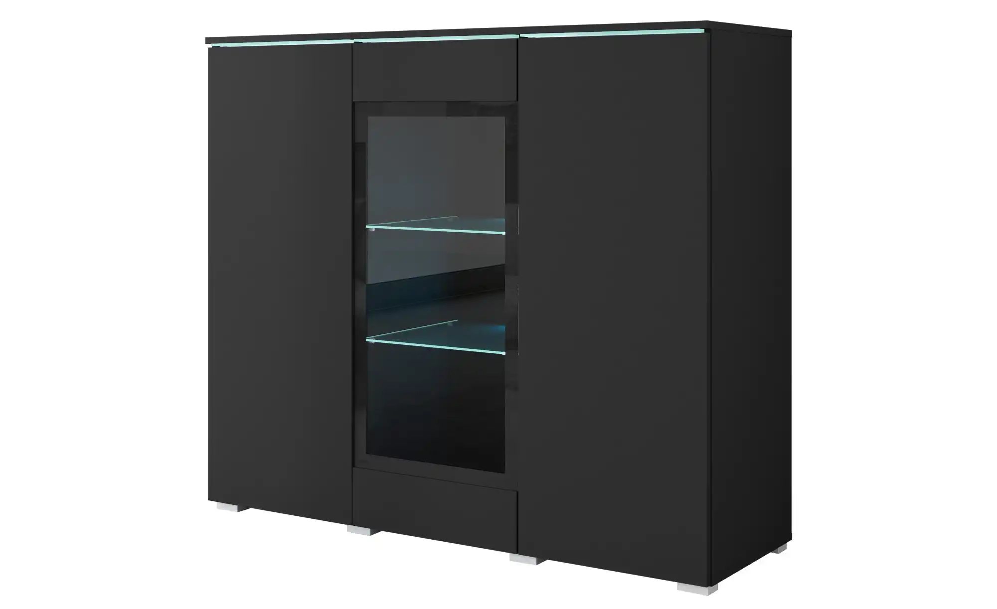 Highboard Vera ¦ schwarz ¦ Maße (cm): B: 120 H: 103,3 Kommoden & Sideboards > Highboards - Höffner