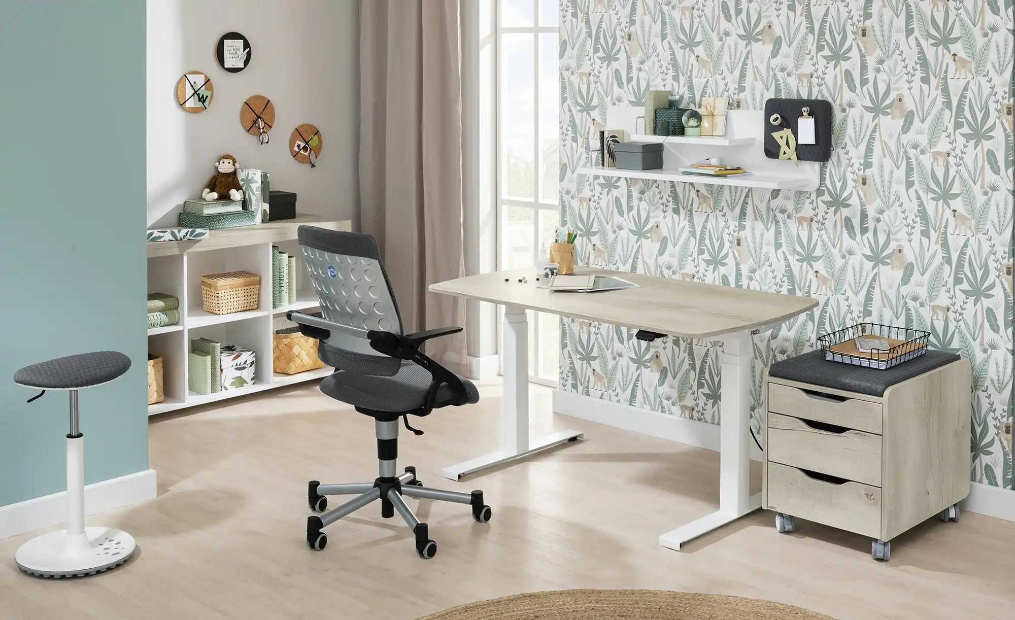 Thumbnail - PAIDI Sitz- und Stehhocker Swifty ¦ grau ¦ Maße (cm): B: 38 H: 52 T: 27.5 Stühle > Bürostühle - Höffner
