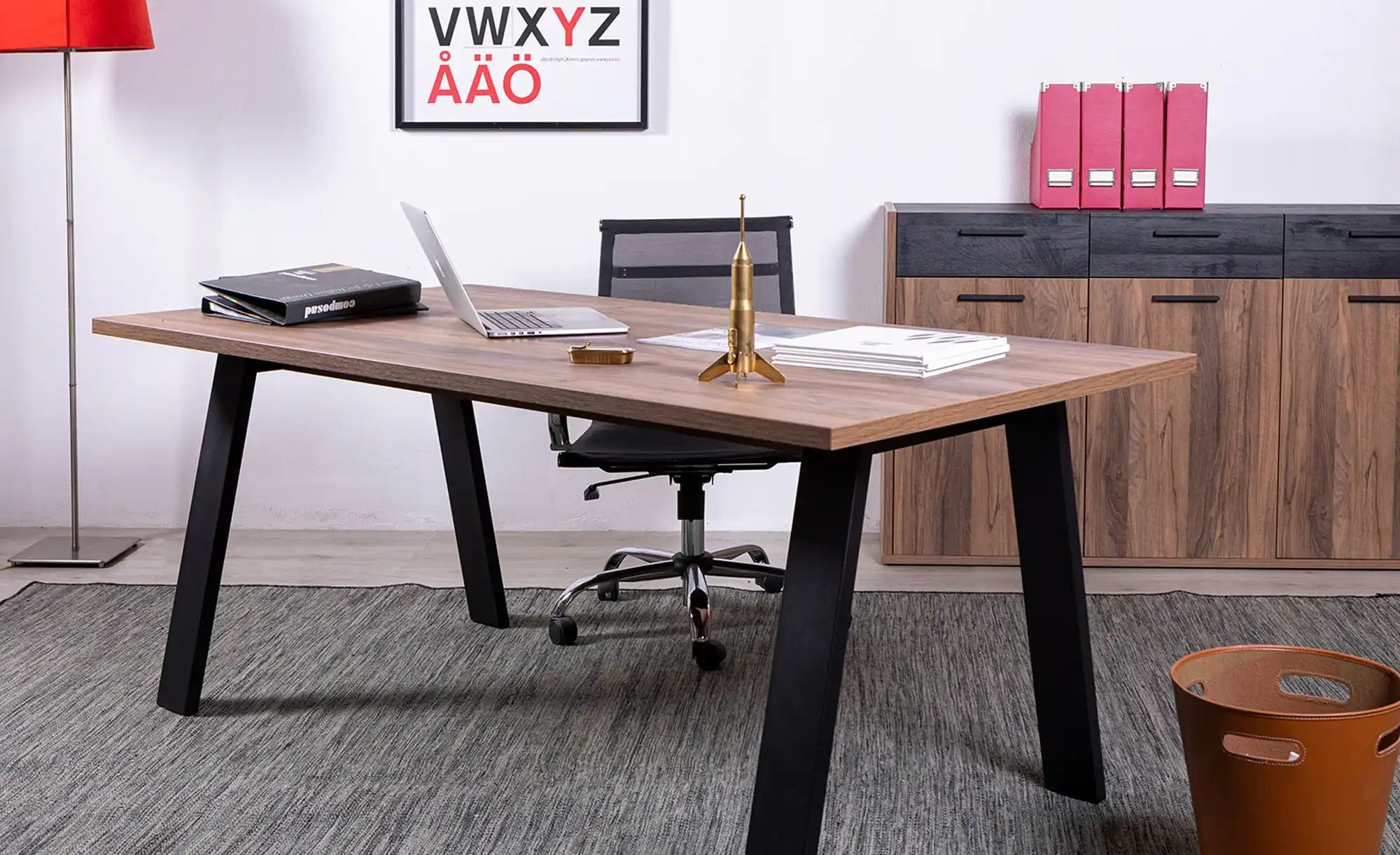 Schreibtisch  Dahme ¦ holzfarben ¦ Maße (cm): B: 171,5 H: 74,7 T: 80.0 Tisc günstig online kaufen