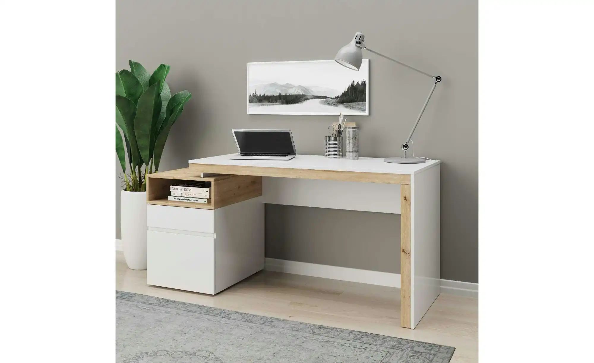 Thumbnail - Schreibtisch   ¦ holzfarben ¦ Maße (cm): B: 160 H: 76 Tische > Schreibtische - Höffner