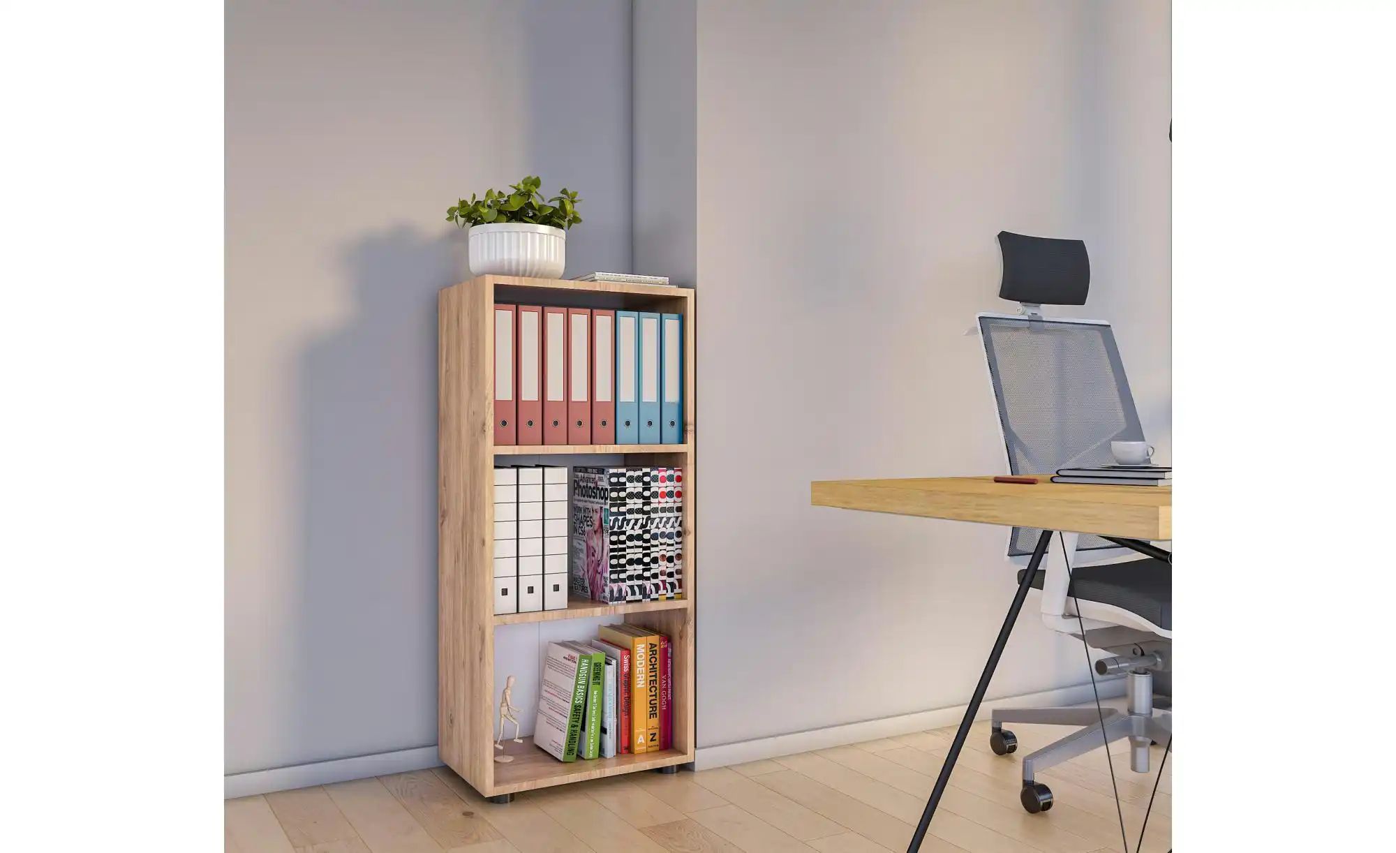 Regal  Ulas ¦ holzfarben ¦ Maße (cm): B: 49 H: 108 Regale > Büroregale - Hö günstig online kaufen