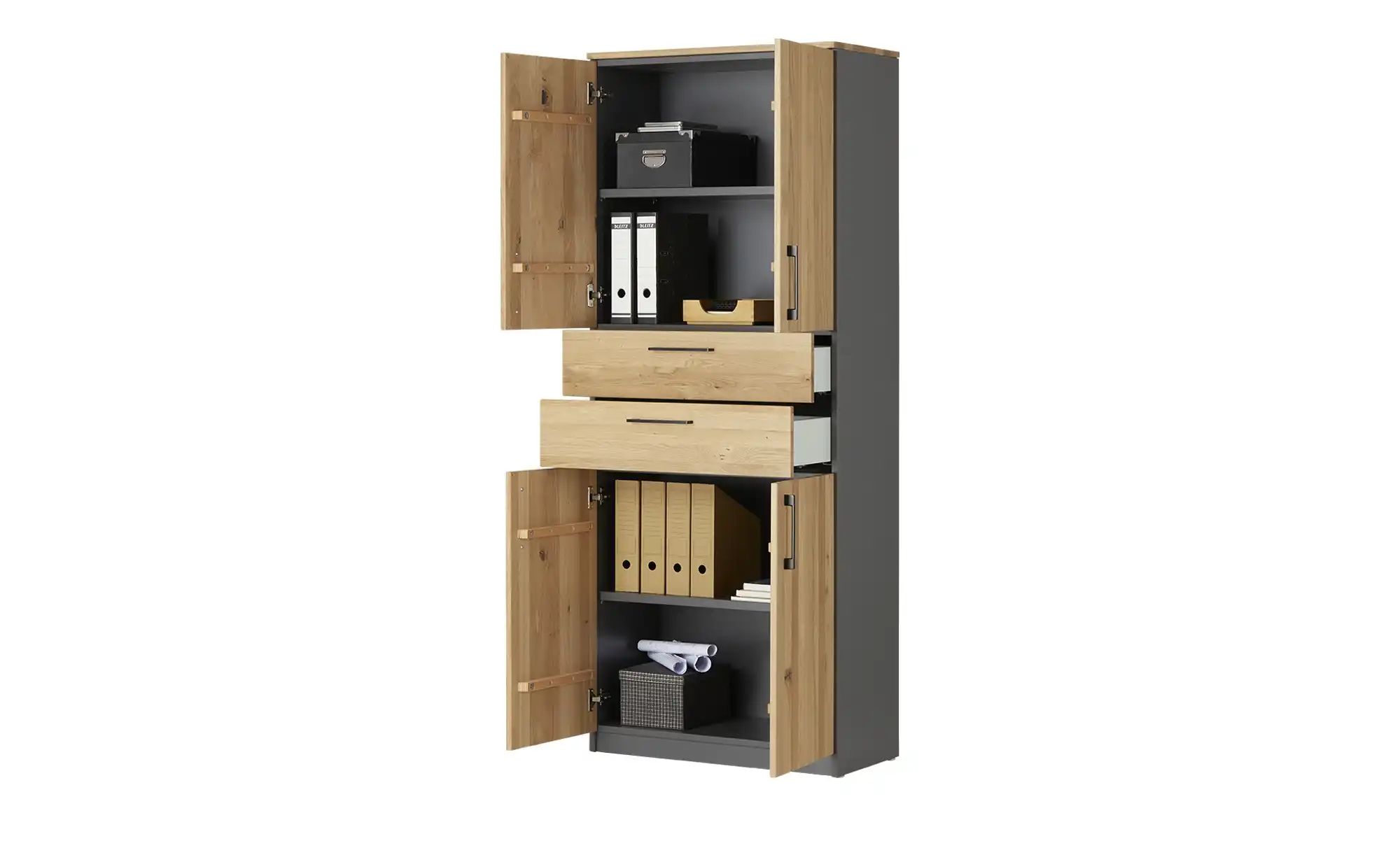 Thumbnail - Aktenschrank SOLIDLine ¦ grau ¦ Maße (cm): B: 80 H: 198,2 T: 40.0 Schränke > Aktenschränke - Höffner