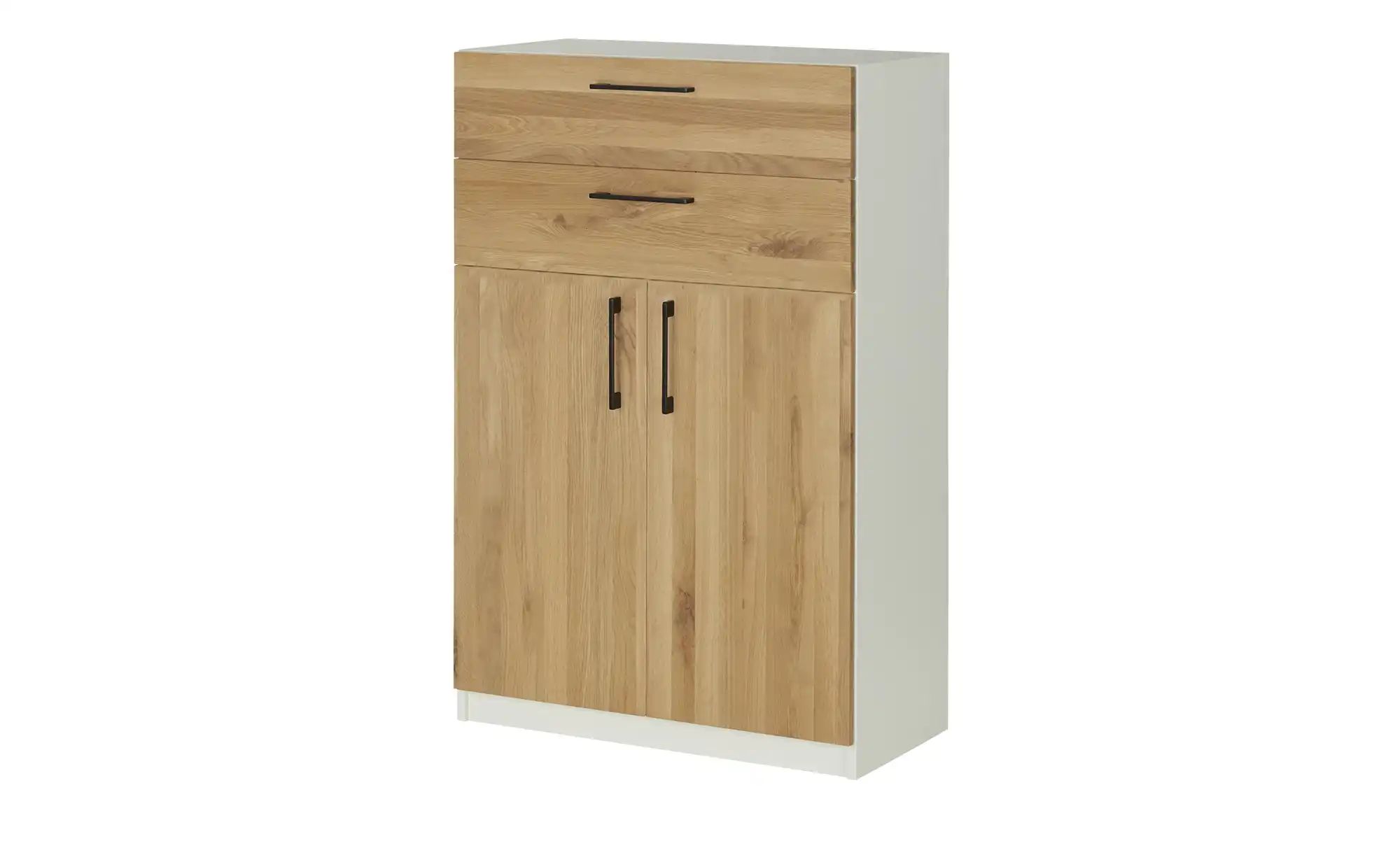 Aktenschrank mit Massivholzfront SOLIDLine ¦ weiß ¦ Maße (cm): B: 80 H: 121,4 T: 40.0 Schränke > Büroschränke - Höffner