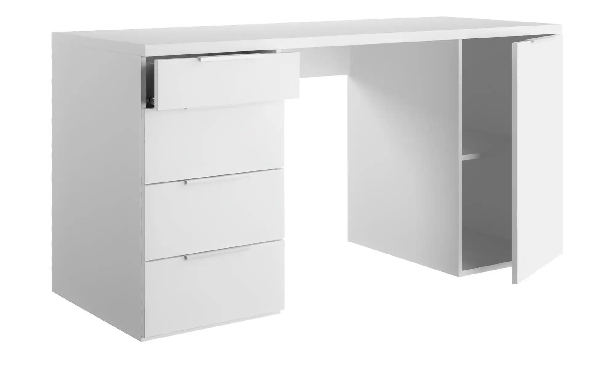 Schreibtisch  Este ¦ weiß ¦ Maße (cm): B: 145,9 H: 75,4 T: 59.6 Tische > Sc günstig online kaufen