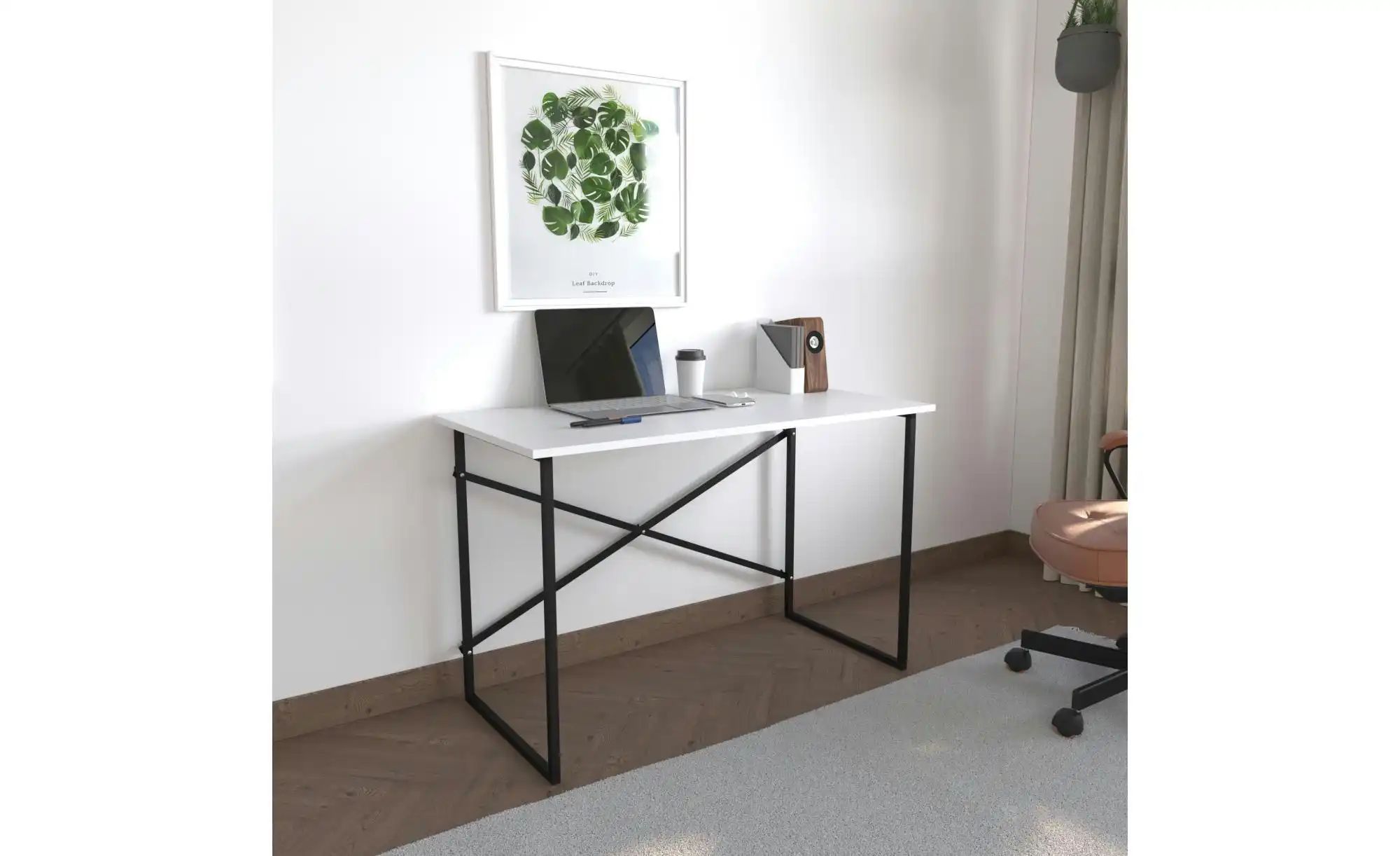 Schreibtisch  Vadar ¦ weiß ¦ Maße (cm): B: 90 H: 75 Tische > Schreibtische günstig online kaufen