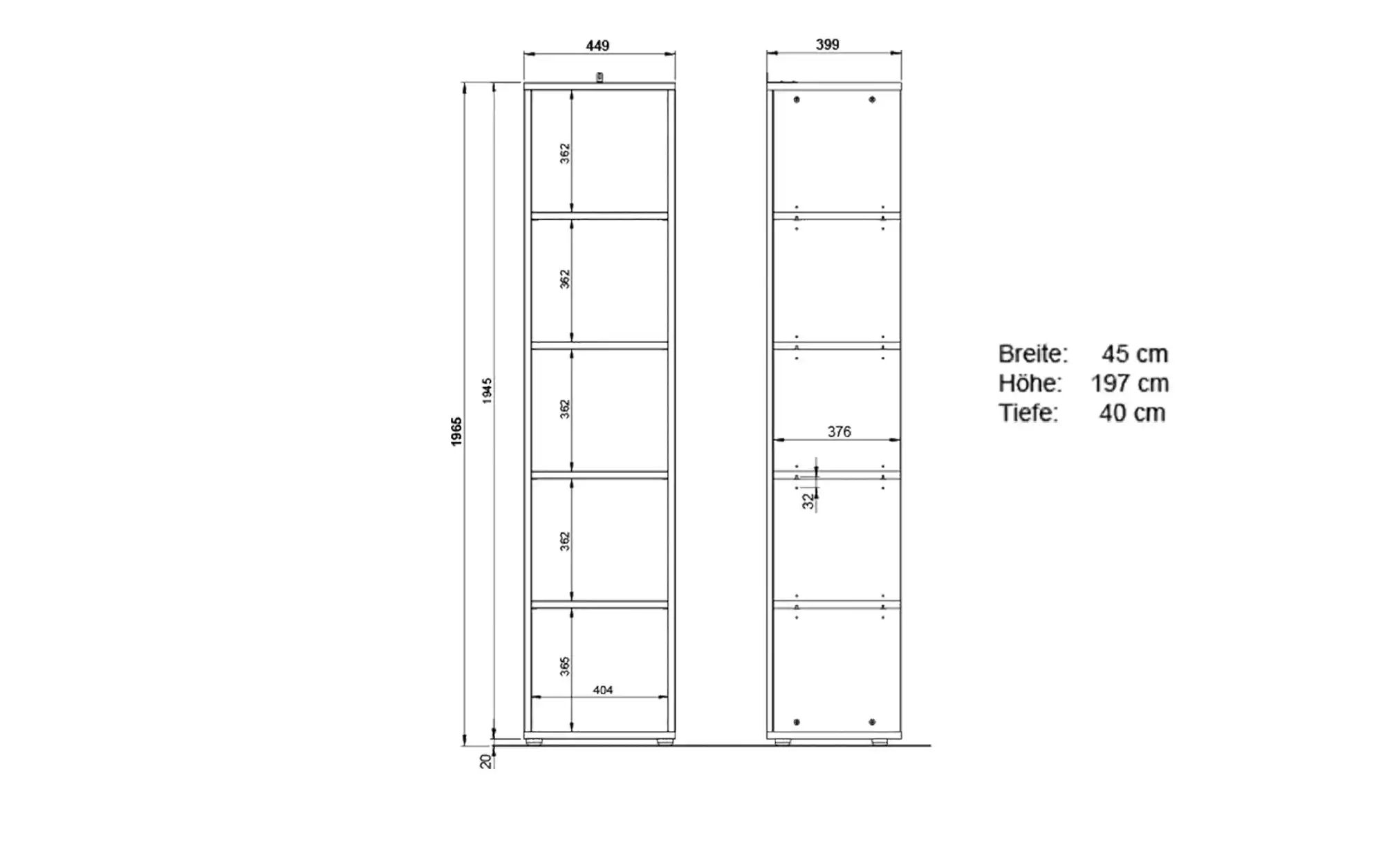Thumbnail - Aktenregal  Arlau ¦ beige ¦ Maße (cm): B: 45 H: 197 T: 40.0 Regale > Büroregale - Höffner