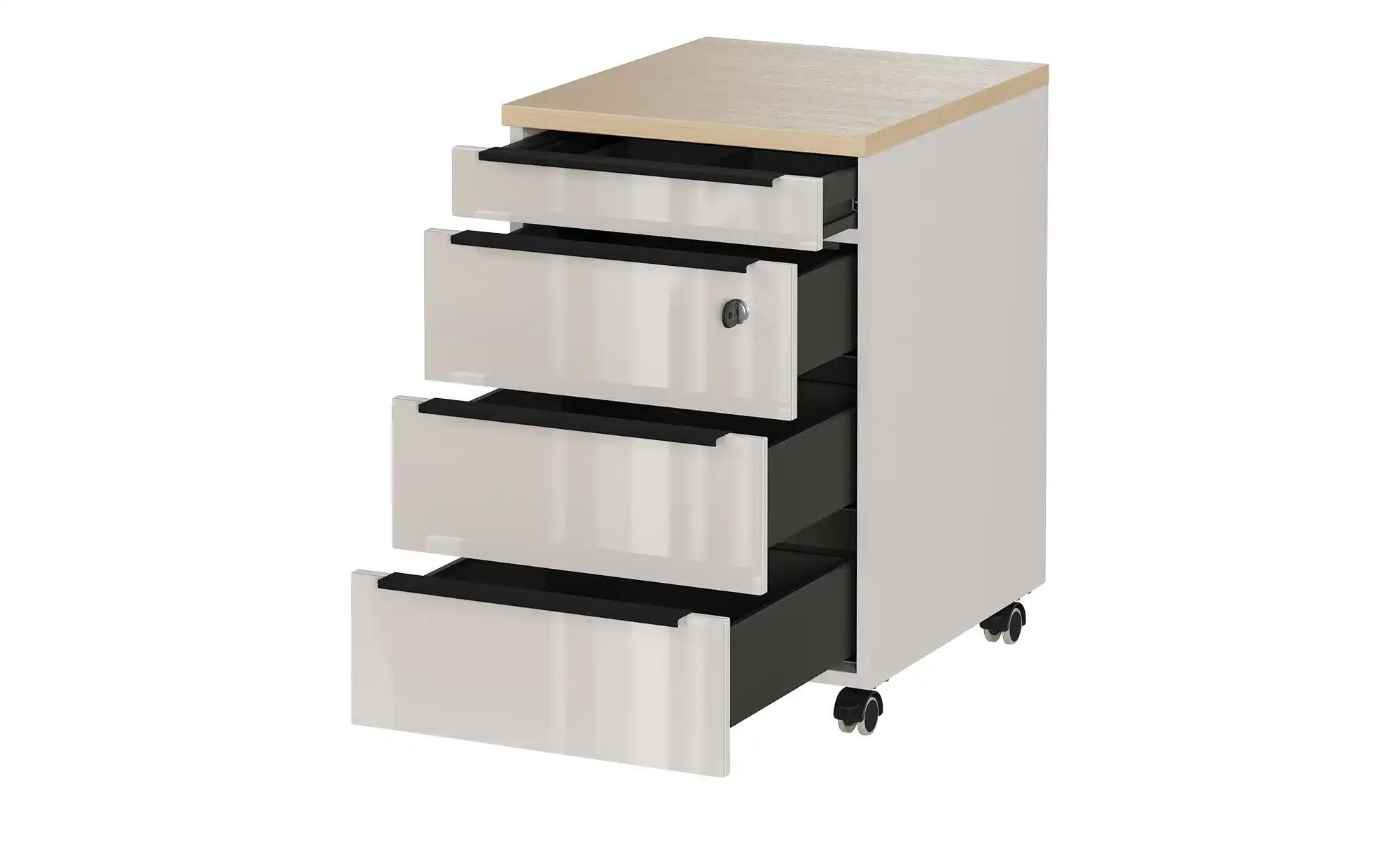 Thumbnail - Rollcontainer  Arlau ¦ beige ¦ Maße (cm): B: 42 H: 63 T: 60.0 Schränke > Container - Höffner