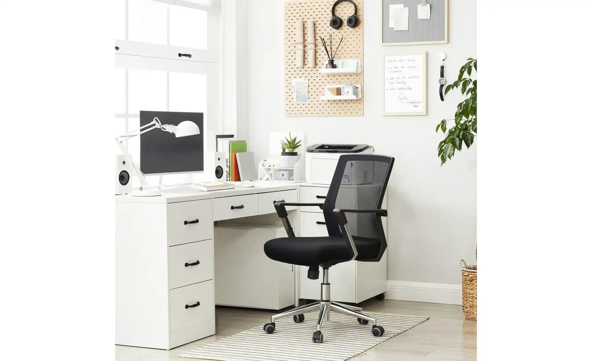 Bürostuhl   ¦ schwarz ¦ Maße (cm): B: 61 H: 92 Stühle > Bürostühle - Höffne günstig online kaufen