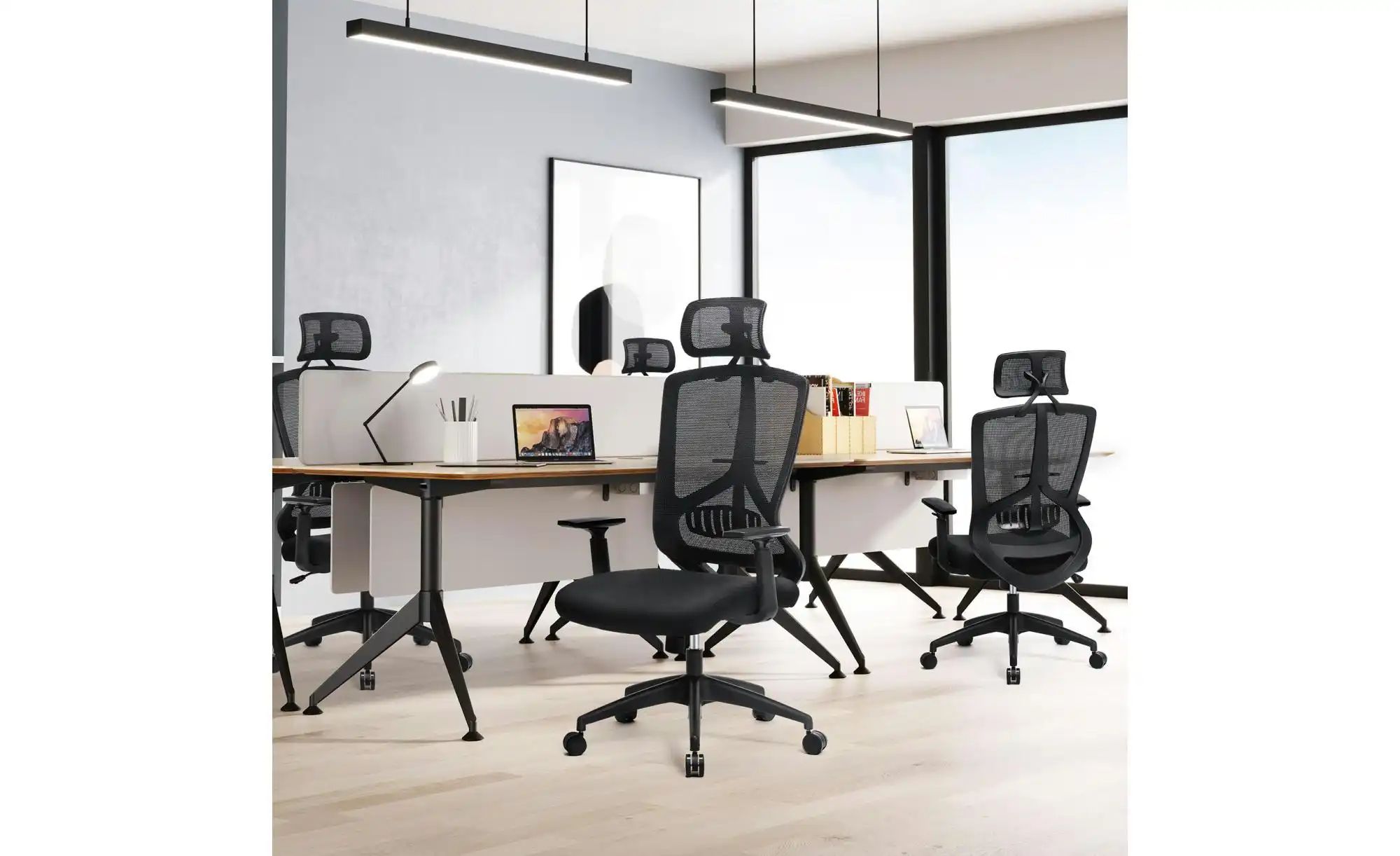 Thumbnail - Bürostuhl   ¦ schwarz ¦ Maße (cm): B: 70 H: 120 Stühle > Bürostühle - Höffner