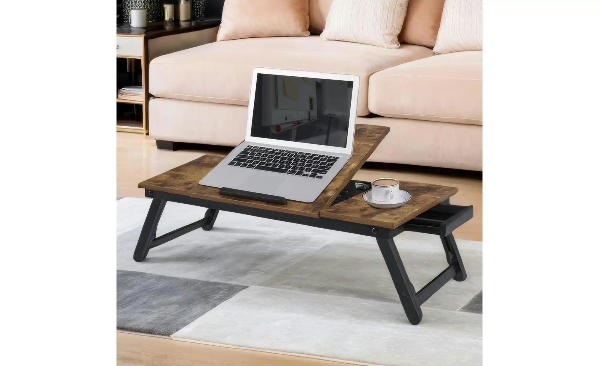 Laptoptisch   ¦ braun ¦ Maße (cm): B: 71 H: 23 Tische > Computertische - Hö günstig online kaufen