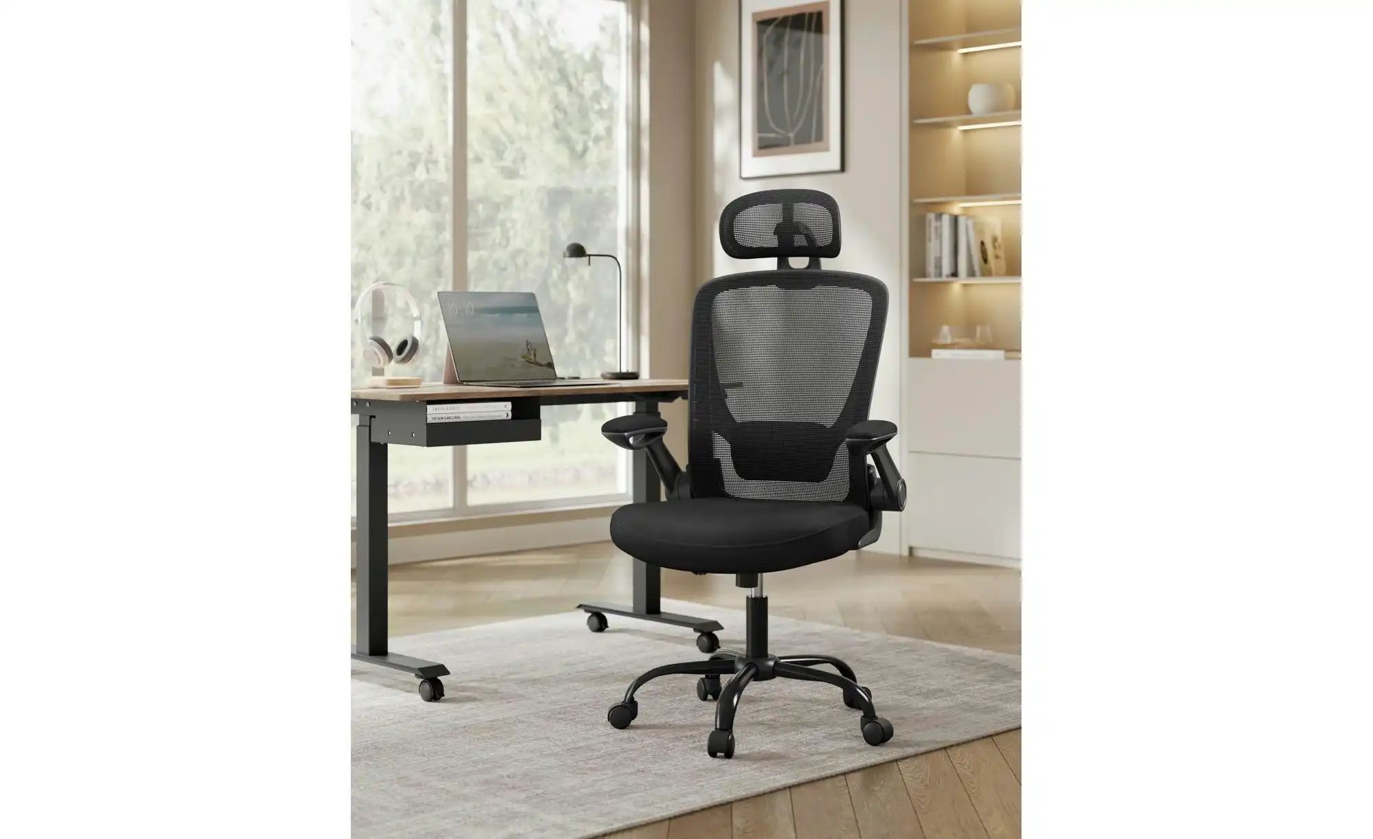 Bürodrehstuhl   ¦ schwarz ¦ Maße (cm): B: 64 H: 130 Stühle > Bürostühle - H günstig online kaufen