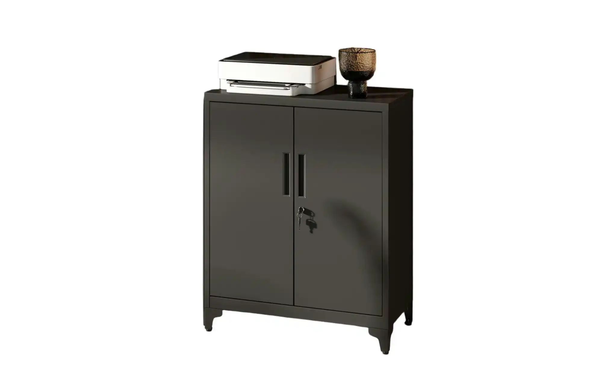 Aktenschrank   ¦ schwarz ¦ Maße (cm): B: 80 H: 99,9 Schränke > Aktenschränk günstig online kaufen