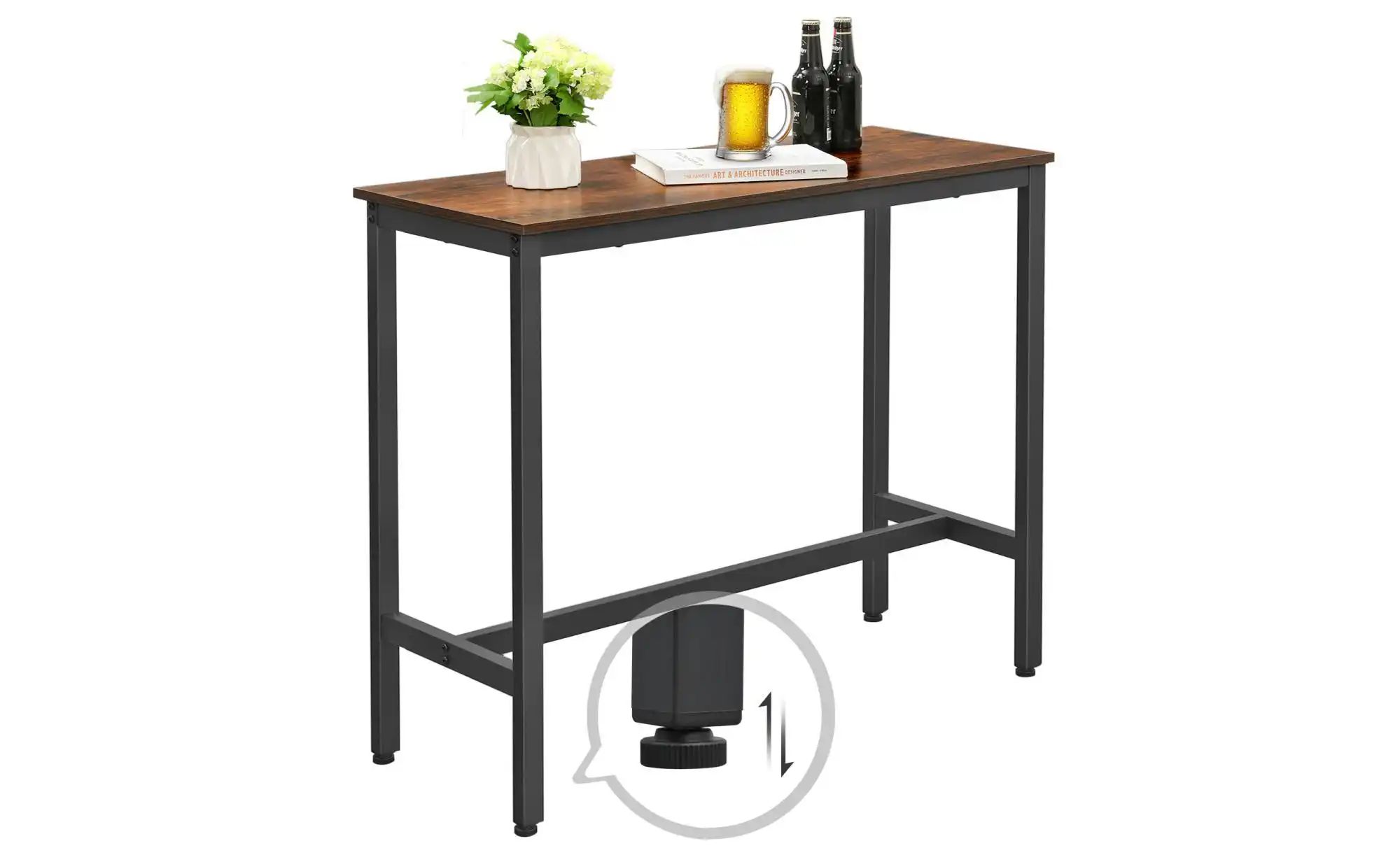 Bartisch   ¦ braun ¦ Maße (cm): B: 100 H: 90 Tische > Schreibtische - Höffn günstig online kaufen