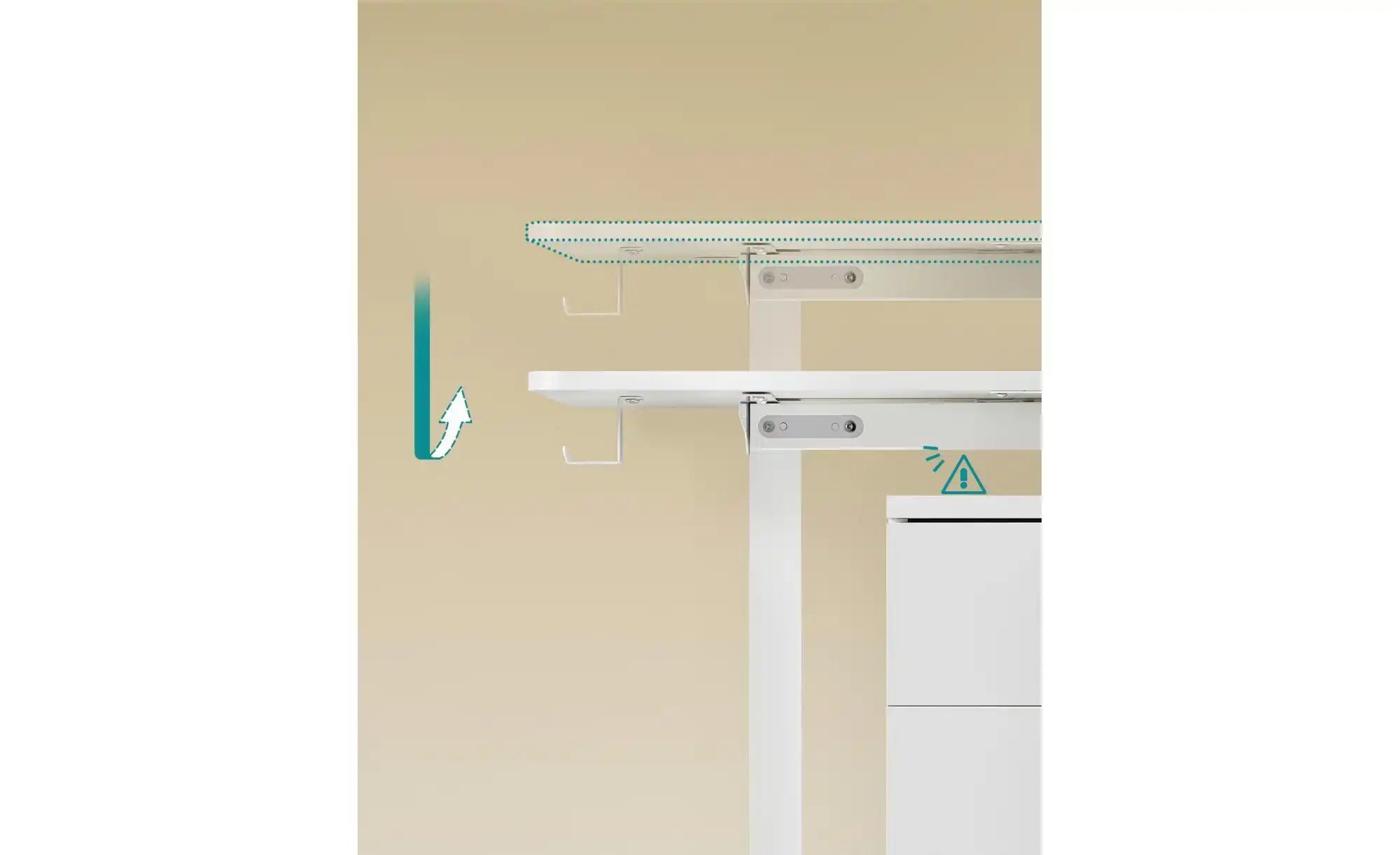 Schreibtisch   ¦ weiß ¦ Maße (cm): B: 140 H: 120 Tische > Schreibtische - H günstig online kaufen