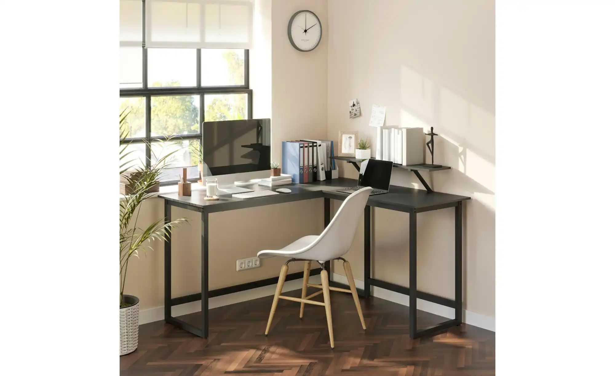 Schreibtisch   ¦ schwarz ¦ Maße (cm): B: 140 H: 76 Tische > Schreibtische - günstig online kaufen