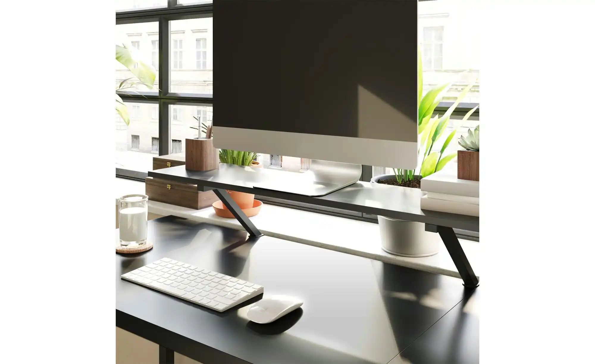 Thumbnail - Schreibtisch ¦ schwarz ¦ Maße (cm): B: 140 H: 76 Tische > Schreibtische - Höffner