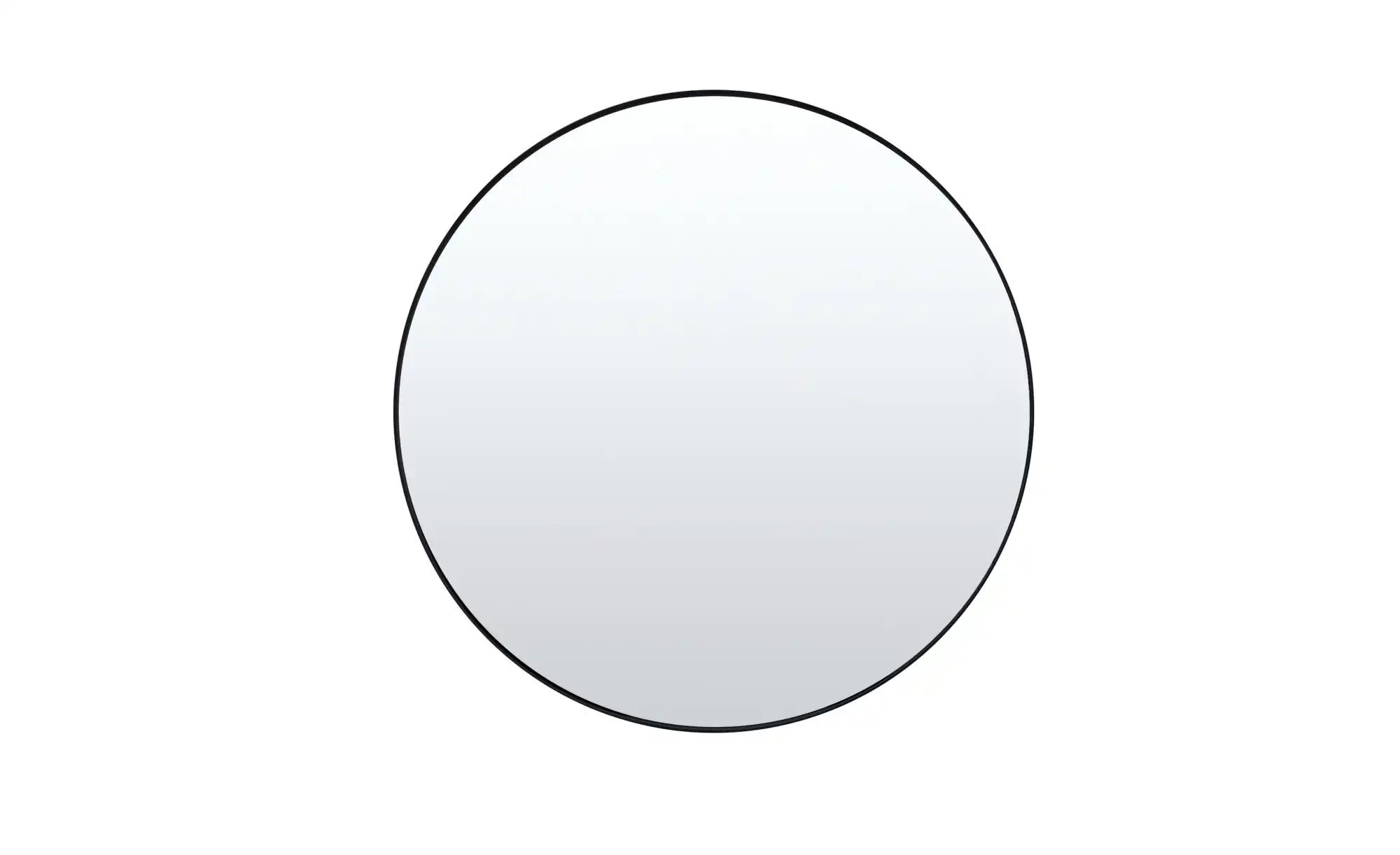Spiegel 40 cm  ¦ schwarz ¦ Glas,Aluminium,Metall ¦ Maße (cm): B: 40 H: 40 T günstig online kaufen