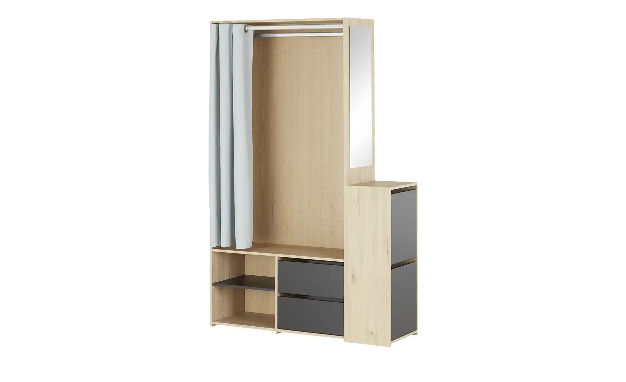 Kompaktgarderobe  Trevisago ¦ holzfarben ¦ Maße (cm): B: 128 H: 197,5 T: 40 günstig online kaufen