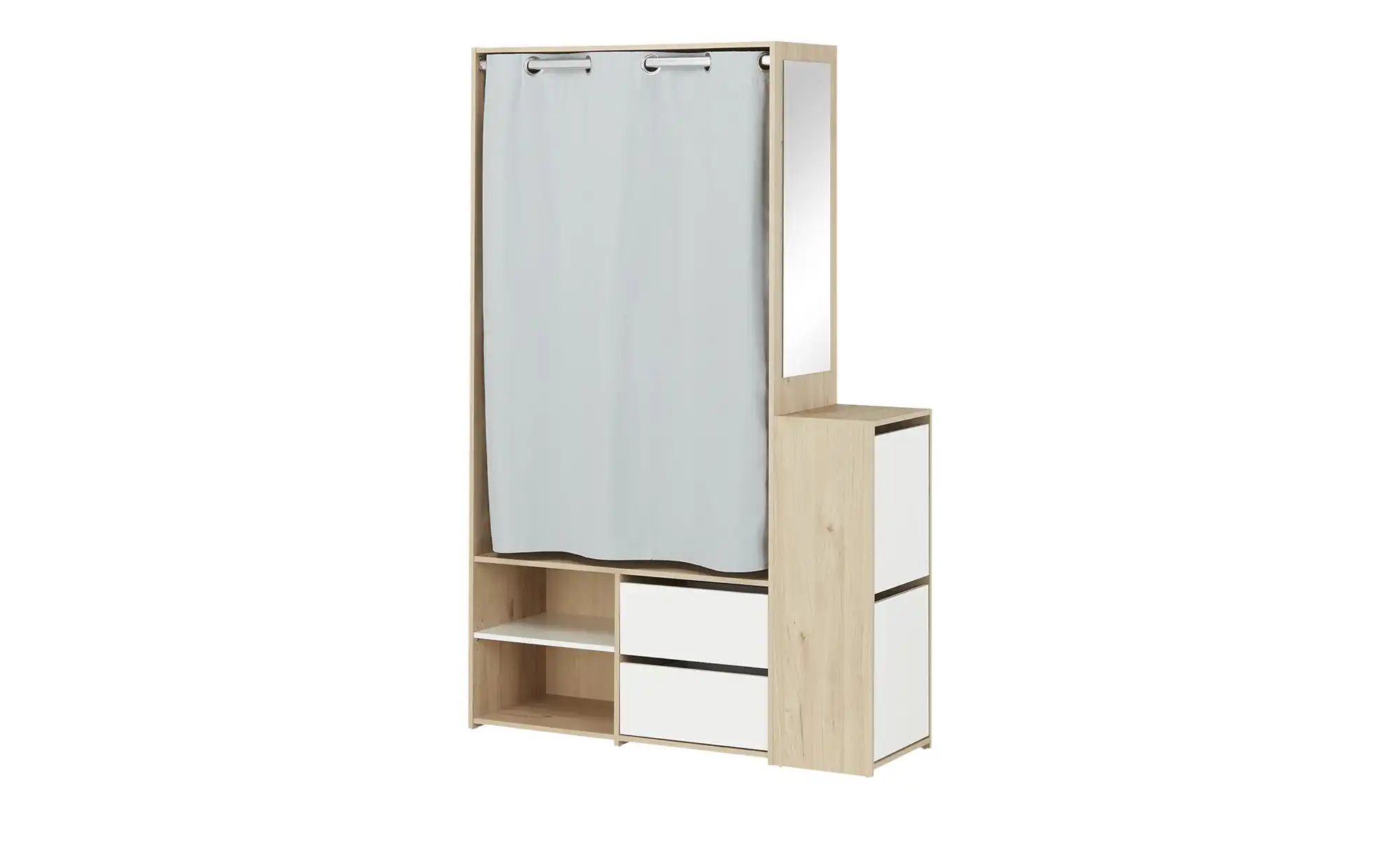 Kompaktgarderobe  Trevisago ¦ holzfarben ¦ Maße (cm): B: 128,1 H: 197,5 T: günstig online kaufen