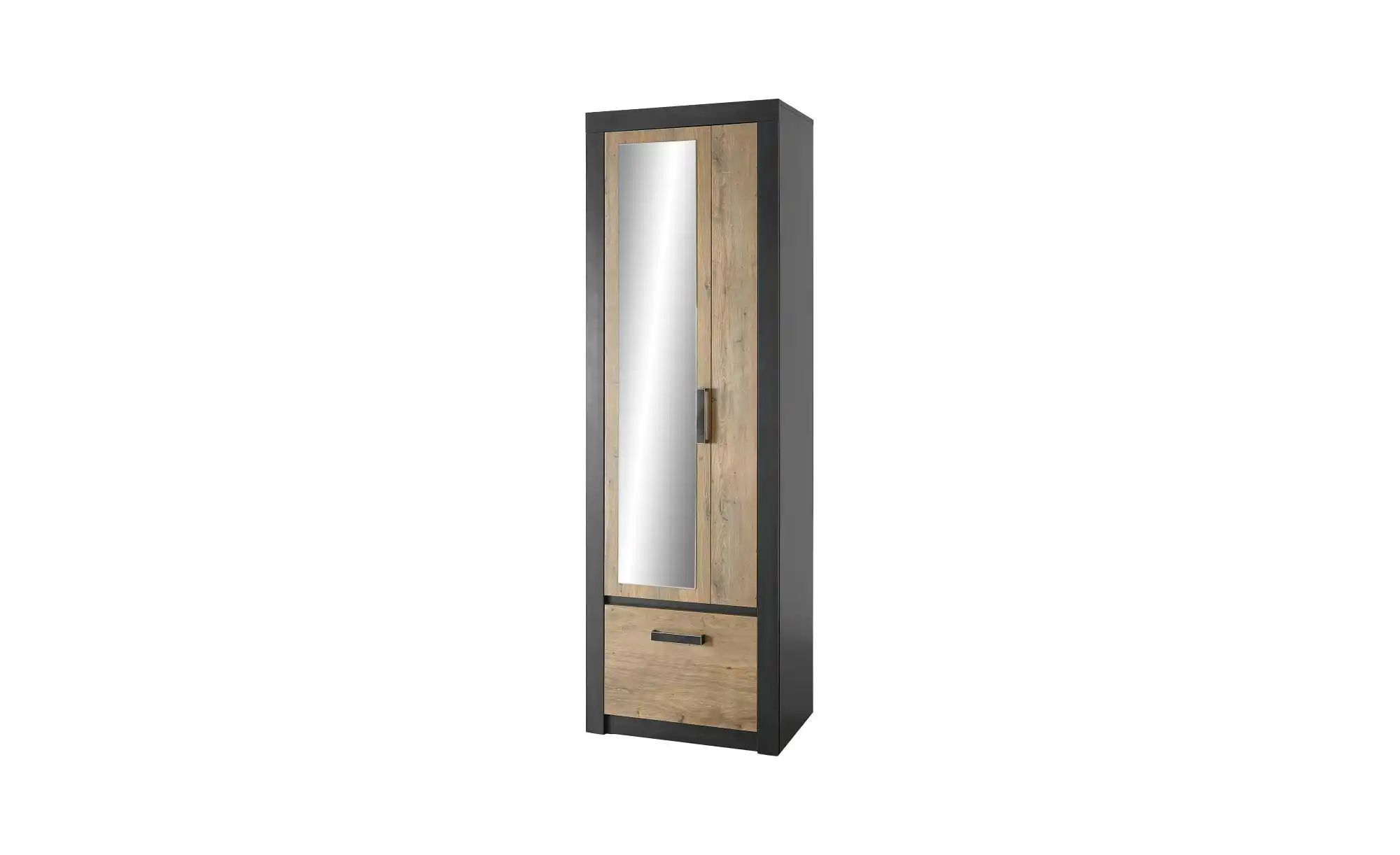 Garderobenschrank  Balerma ¦ grau ¦ Maße (cm): B: 65 H: 200 T: 42.0 Schränk günstig online kaufen
