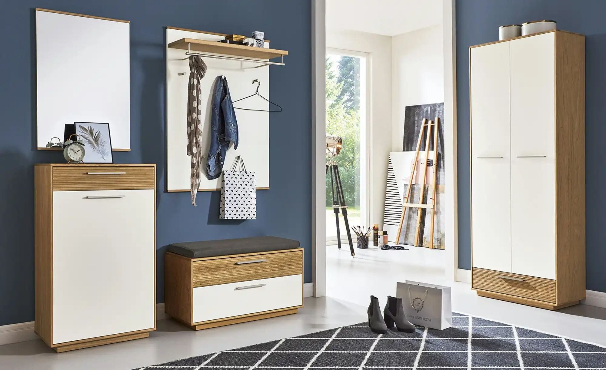 Dielenschrank  Longo ¦ weiß ¦ Maße (cm): B: 72 H: 193 T: 37.0 Schränke > Di günstig online kaufen