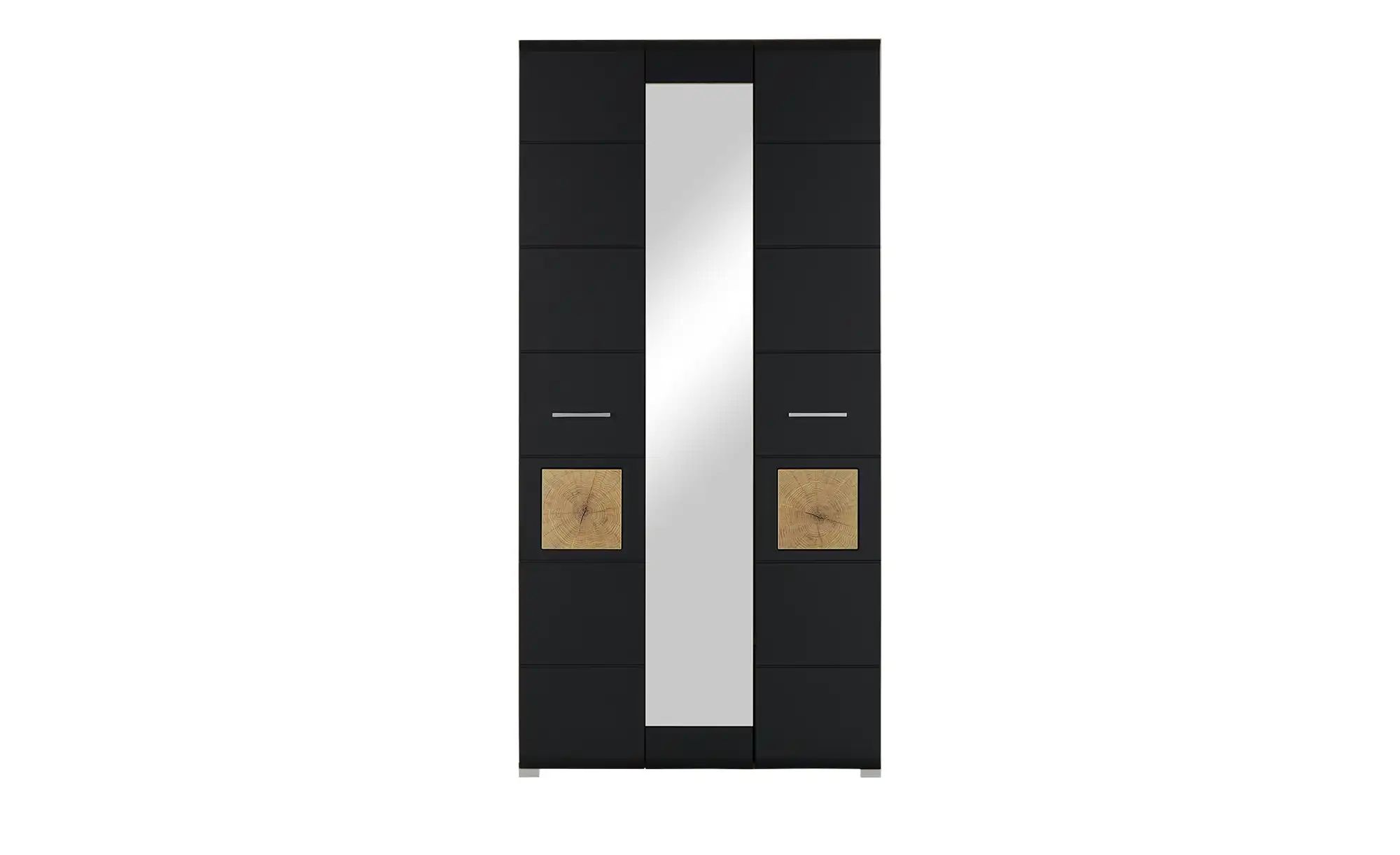 Garderobenschrank  Cortina ¦ schwarz ¦ Maße (cm): B: 99 H: 203 T: 40.0 Schr günstig online kaufen