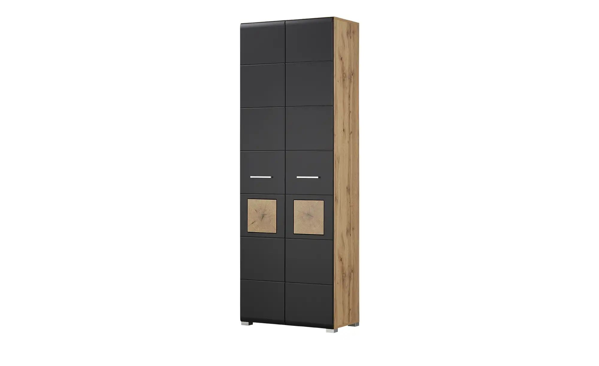 Garderobenschrank  Cortina ¦ schwarz ¦ Maße (cm): B: 70 H: 203 T: 40 Schrän günstig online kaufen