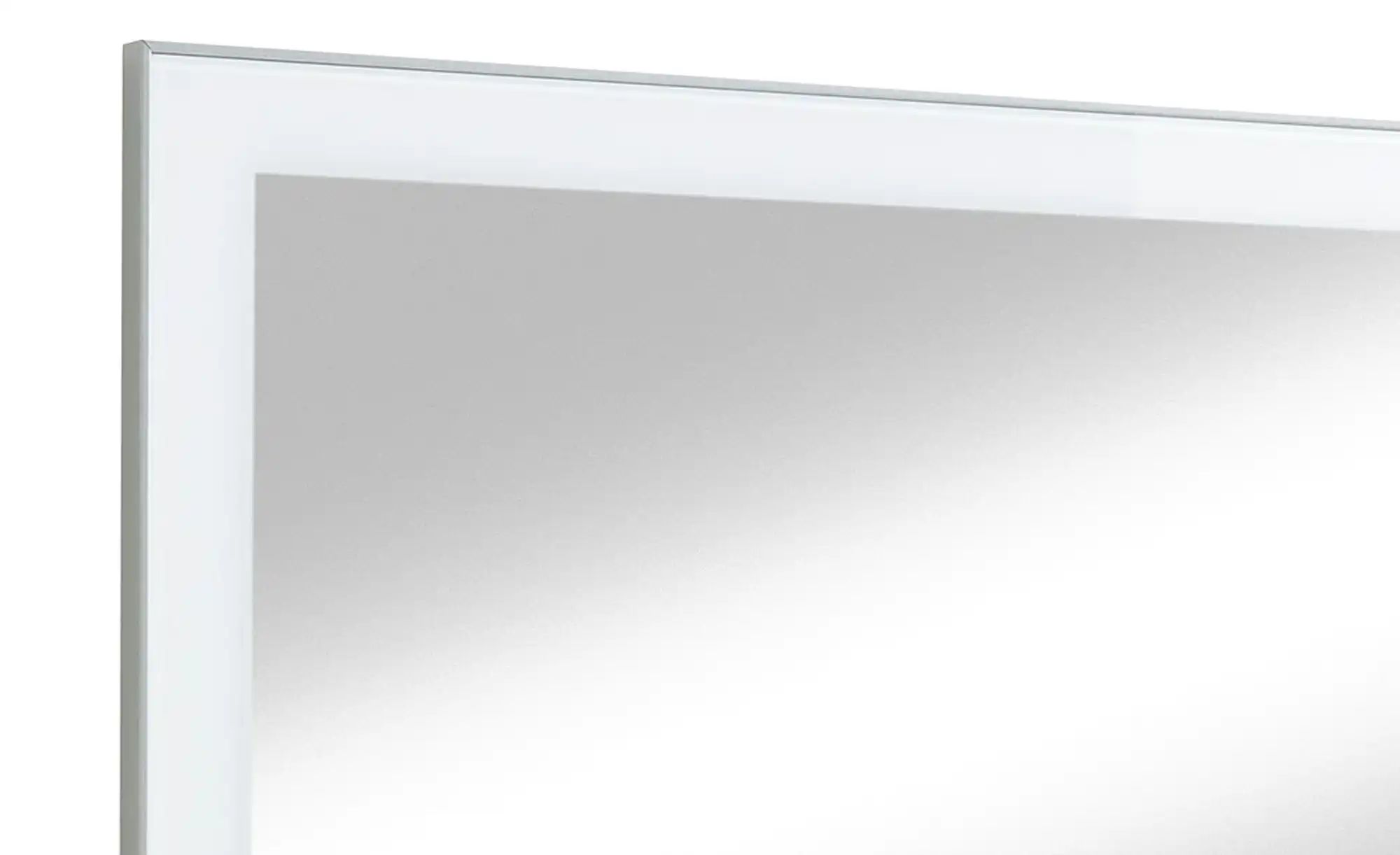 Spiegel 80 x 60 cm Duna ¦ weiß ¦ Glas,Aluminium,Holzwerkstoff ¦ Maße (cm): günstig online kaufen
