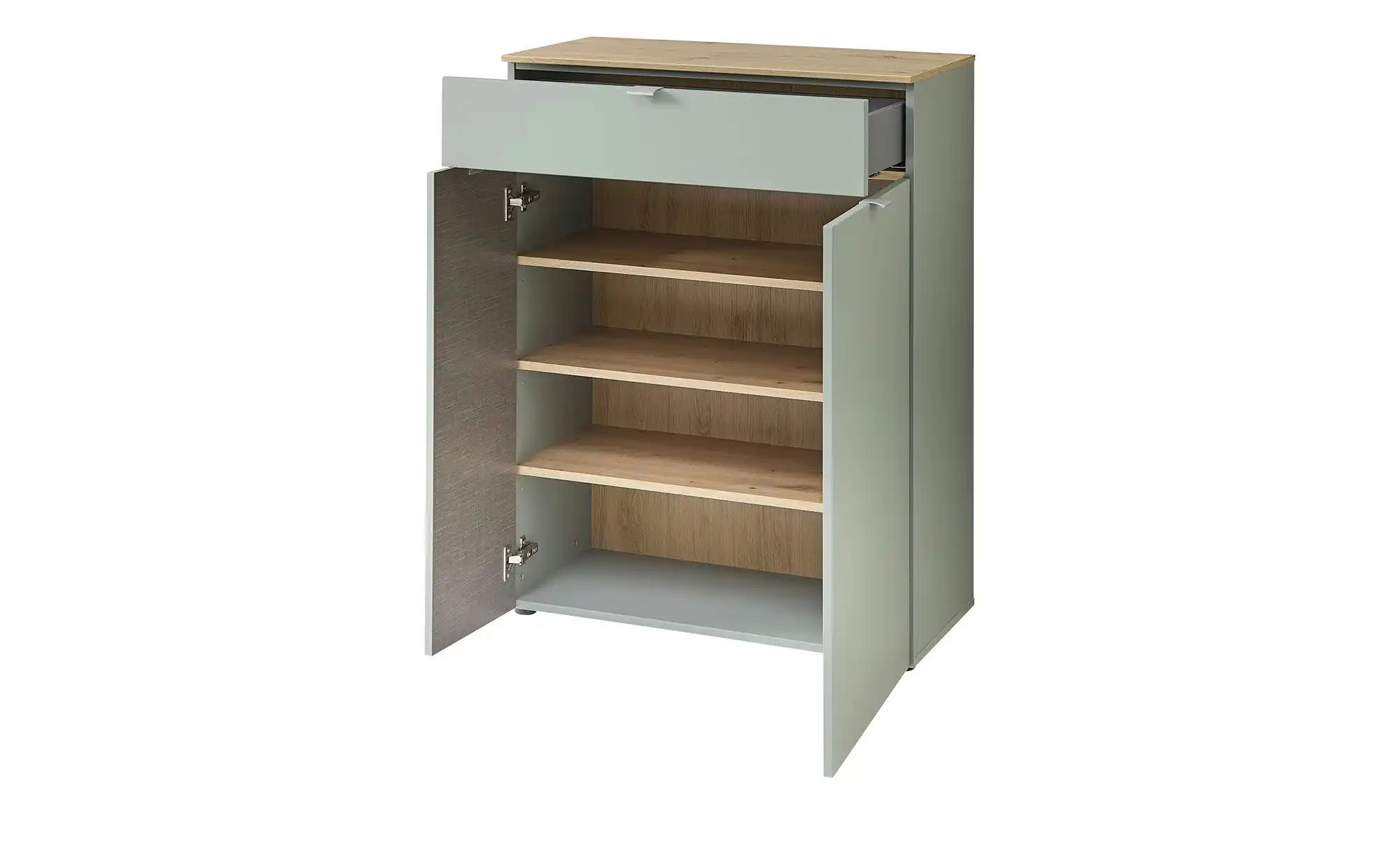 Thumbnail - uno Schuhkommode Turin ¦ grün ¦ Maße (cm): B: 78 H: 103 T: 38.0 Garderoben & Kleiderstangen > Garderoben Schuhschränke ...