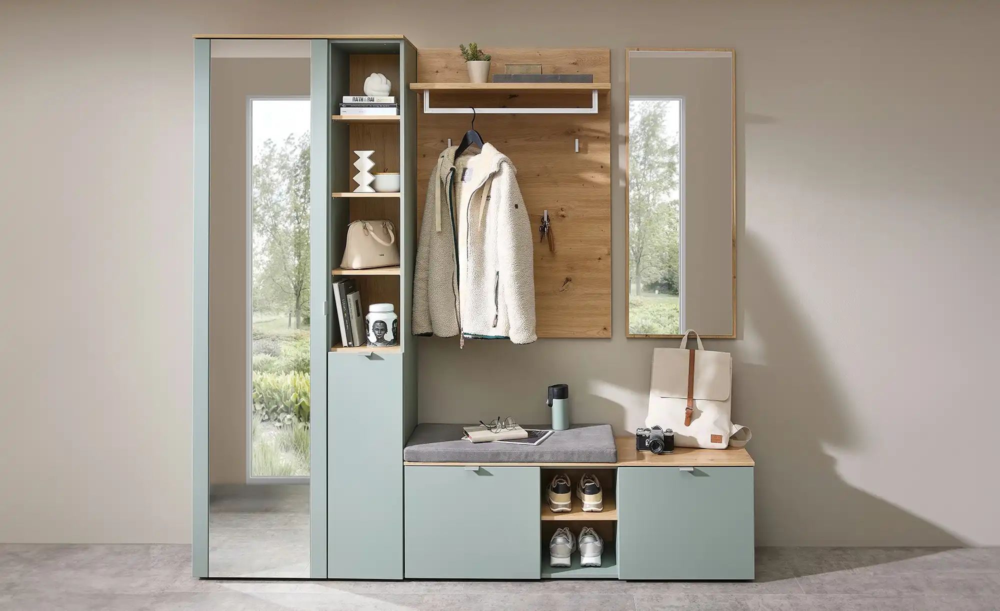 uno Spiegel 44 x 117 cm Turin ¦ holzfarben ¦ Glas,Aluminium,Holzwerkstoff ¦ günstig online kaufen