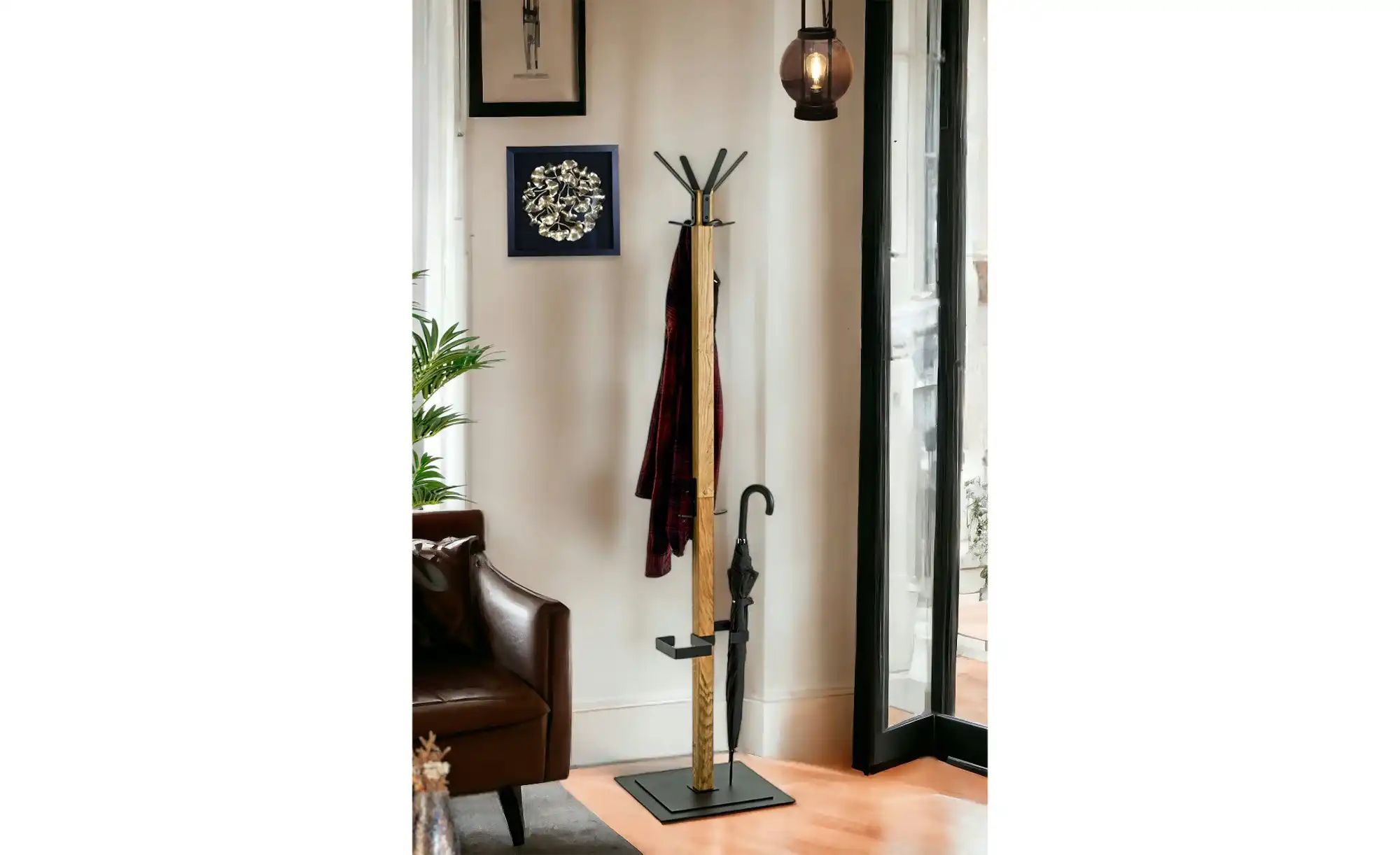 Garderobenständer  Sakura ¦ holzfarben ¦ Massivholz,Metall ¦ Maße (cm): B: günstig online kaufen