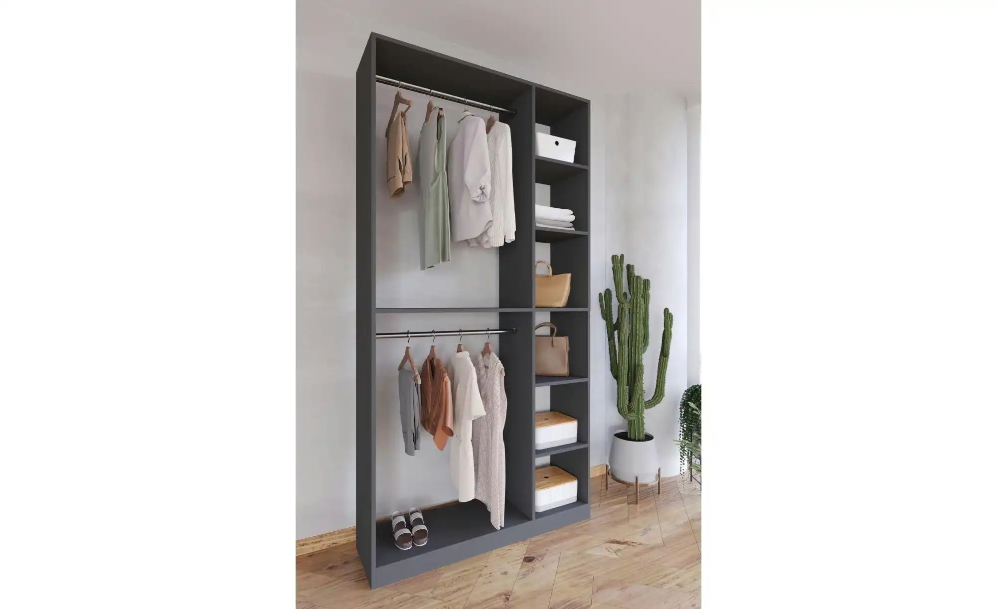 Kompaktgarderobe ¦ holzfarben ¦ Maße (cm): B: 110 H: 211 Garderoben & Kleid günstig online kaufen