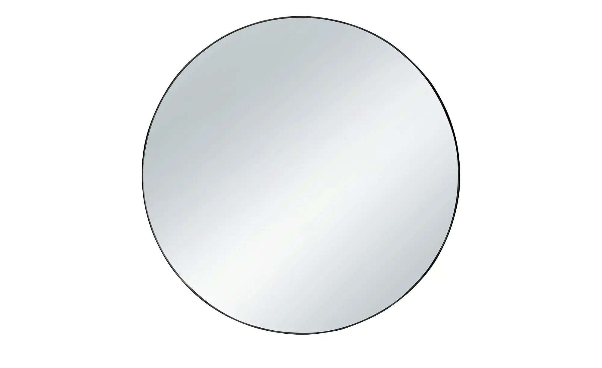 Metallspiegel  Moerna ¦ schwarz ¦ Glas,Metall ¦ Maße (cm): T: 0.5  Ø: 50 Ac günstig online kaufen