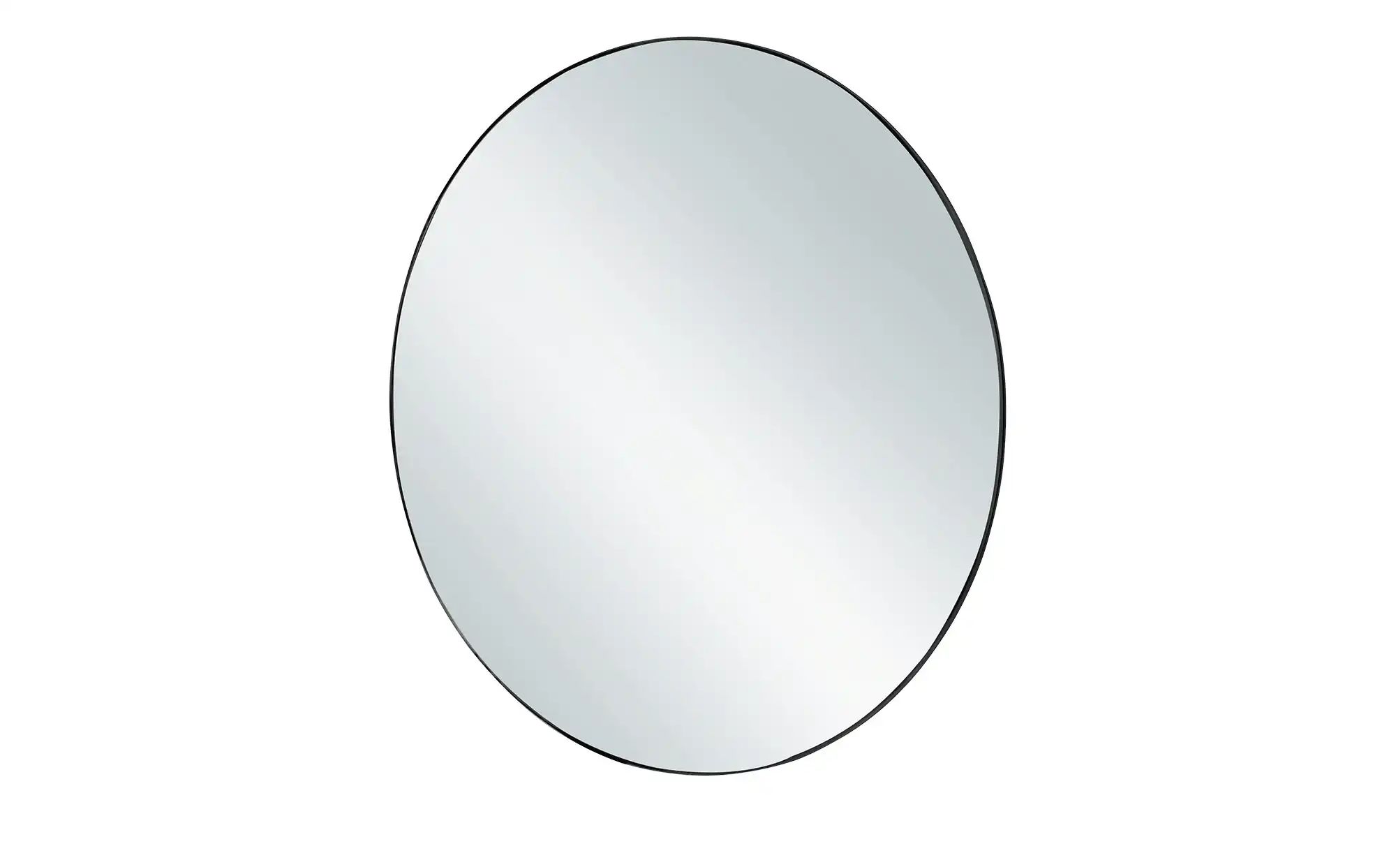 Metallspiegel  Moerna ¦ schwarz ¦ Glas,Metall ¦ Maße (cm): T: 0.5  Ø: 50 Ac günstig online kaufen