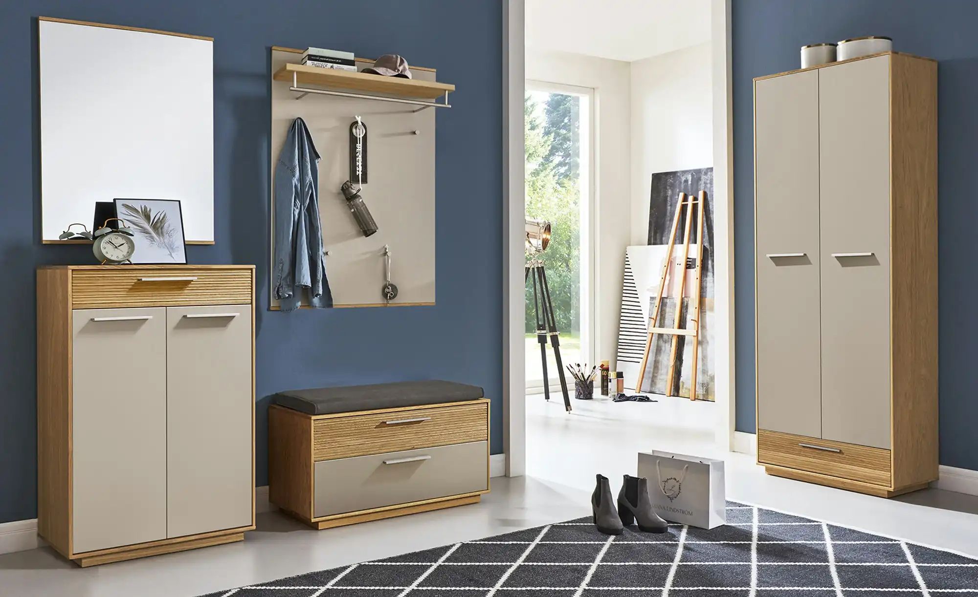 Dielenschrank  Longo ¦ beige ¦ Maße (cm): B: 72 H: 193 T: 37.0 Schränke > D günstig online kaufen