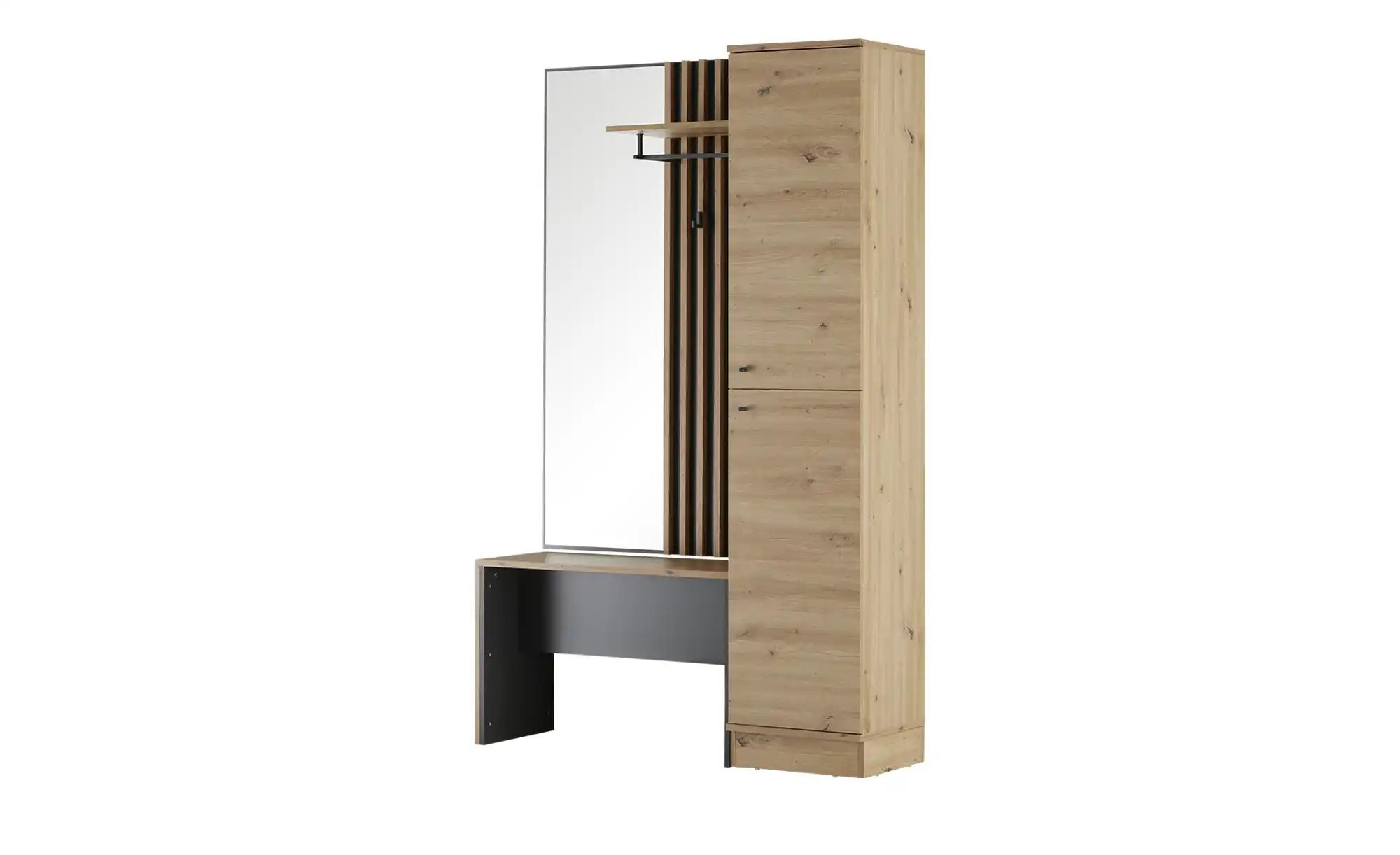 Kompaktgarderobe  Harmony ¦ holzfarben ¦ Maße (cm): B: 122 H: 190 T: 37 Gar günstig online kaufen