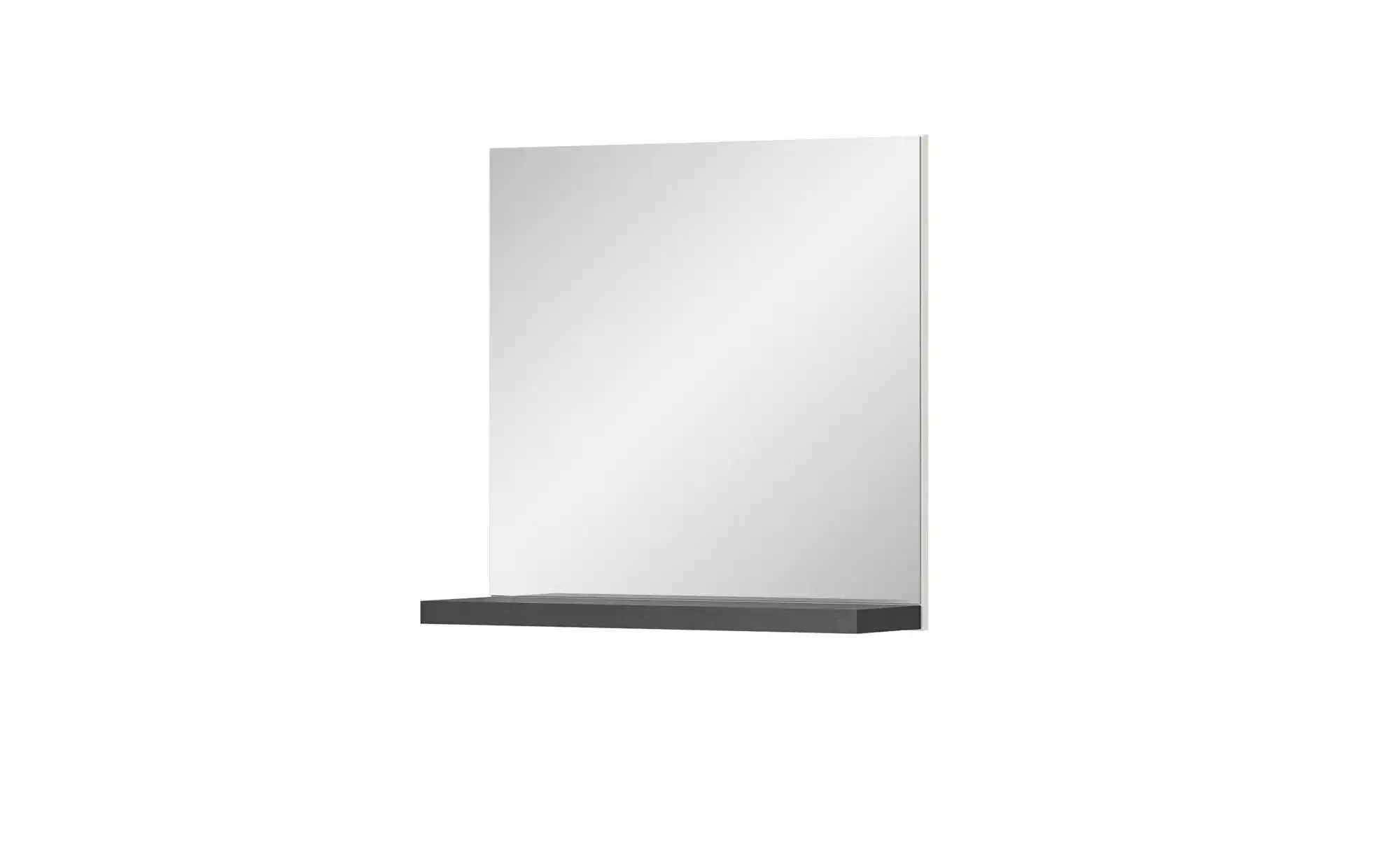 uno Spiegel 60 x 59 cm  ¦ grau ¦ Holzwerkstoff,Aluminium,Glas ¦ Maße (cm): günstig online kaufen