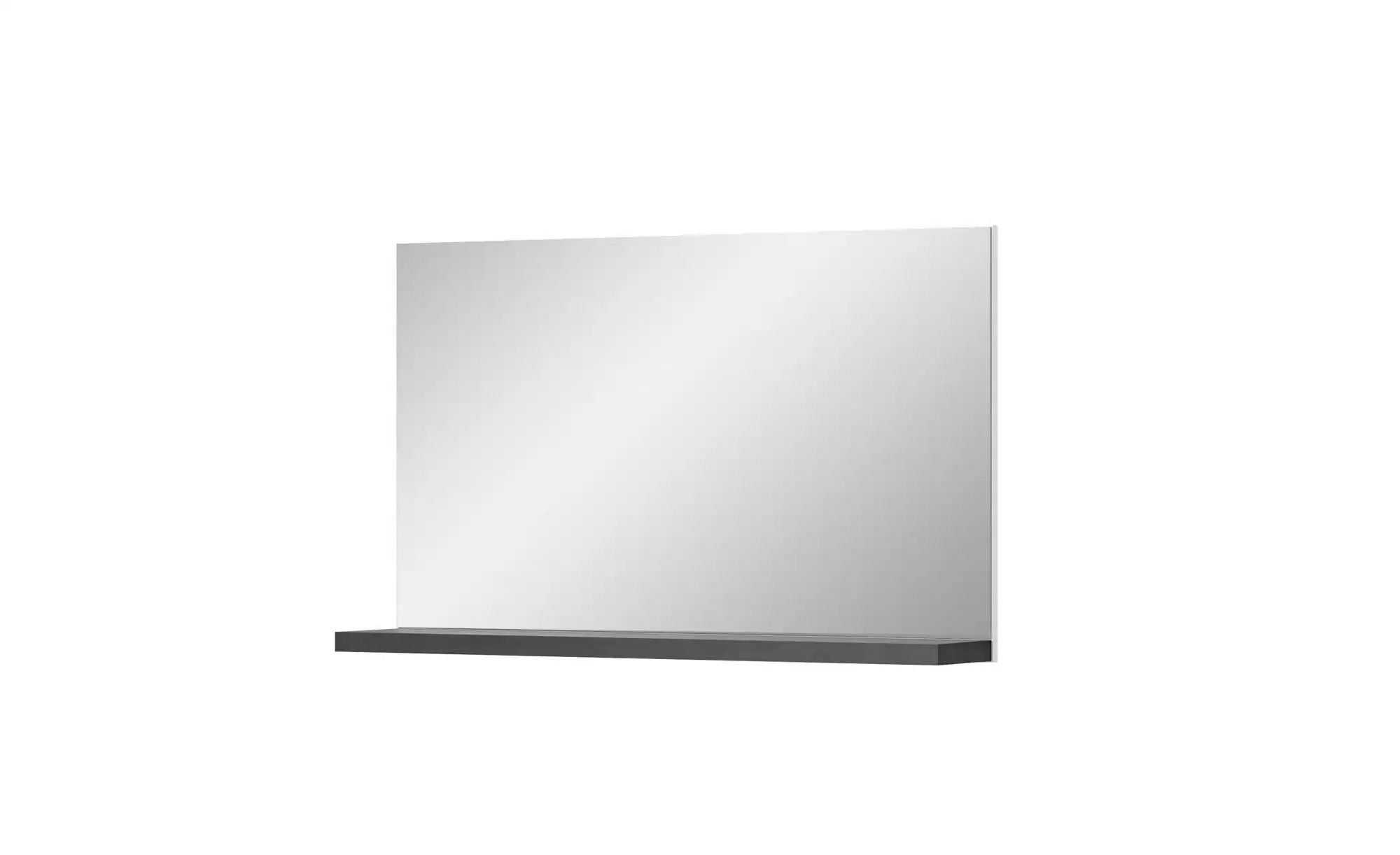 uno Spiegel 95 x 59 cm  ¦ grau ¦ Holzwerkstoff,Aluminium,Glas ¦ Maße (cm): günstig online kaufen