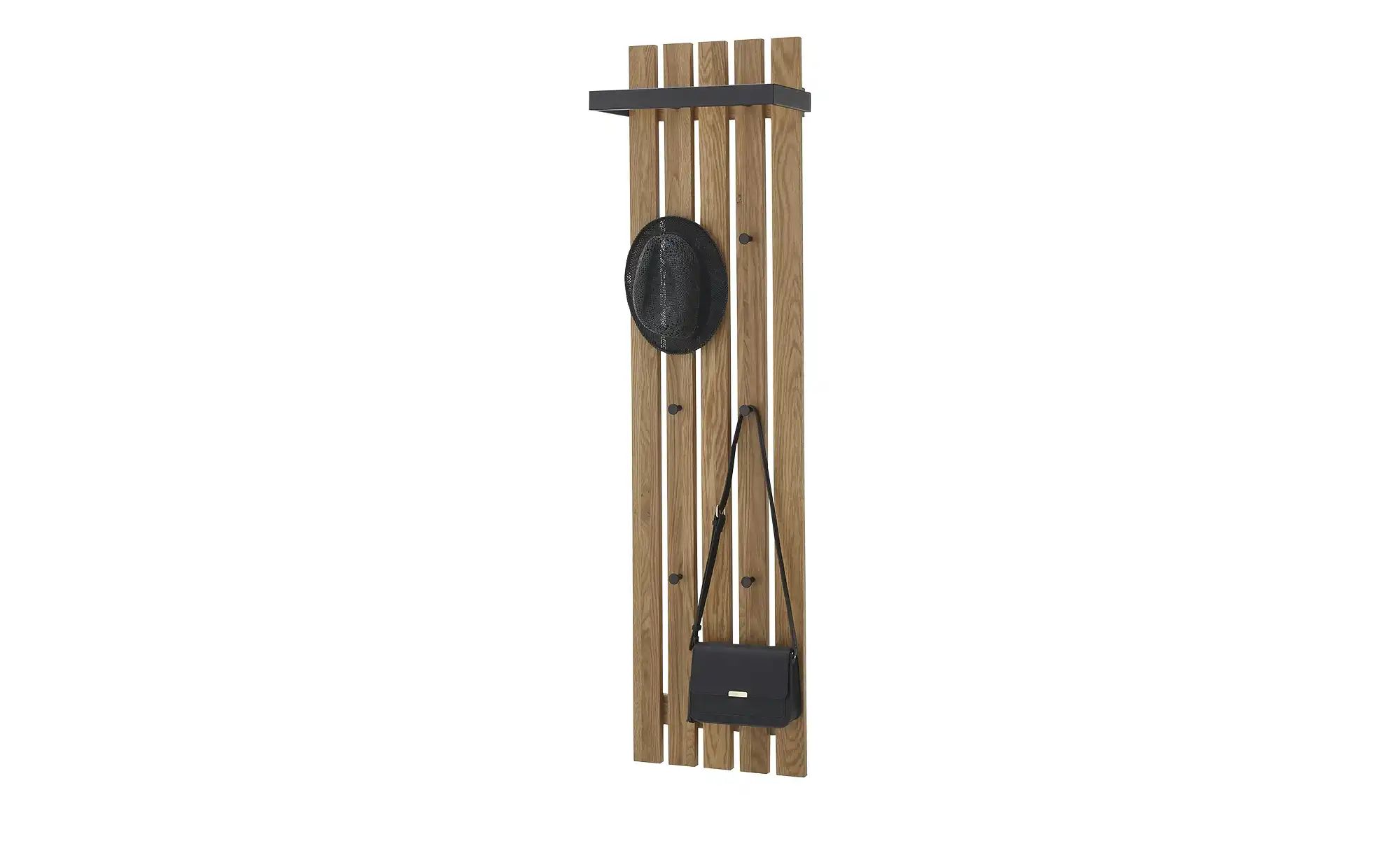 Garderobenpaneel  Mörlen ¦ holzfarben ¦ Massivholz,Metall ¦ Maße (cm): B: 4 günstig online kaufen