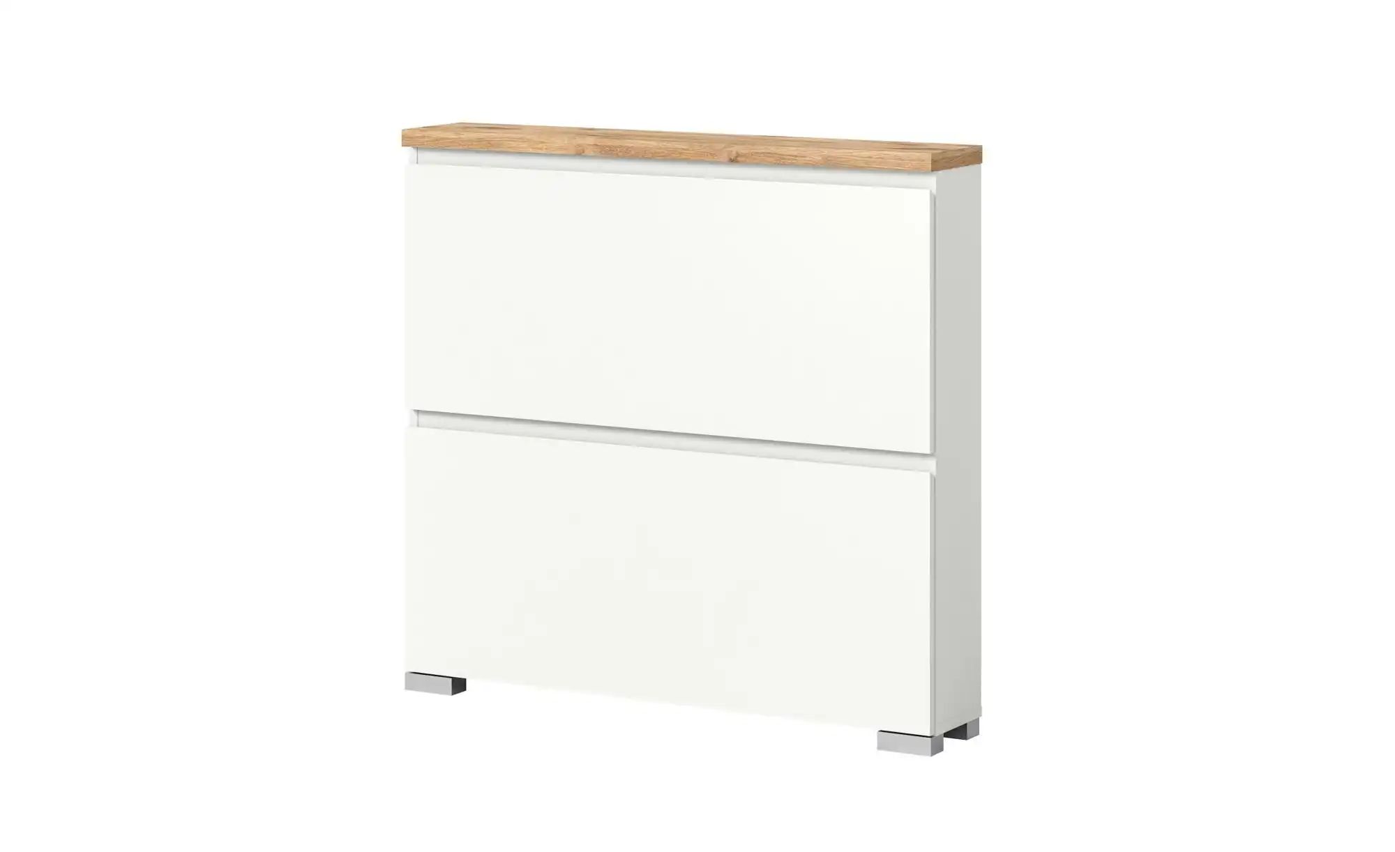 xonox.home Schuhschrank in Weiß - 95x88x18cm (BxHxT) günstig online kaufen