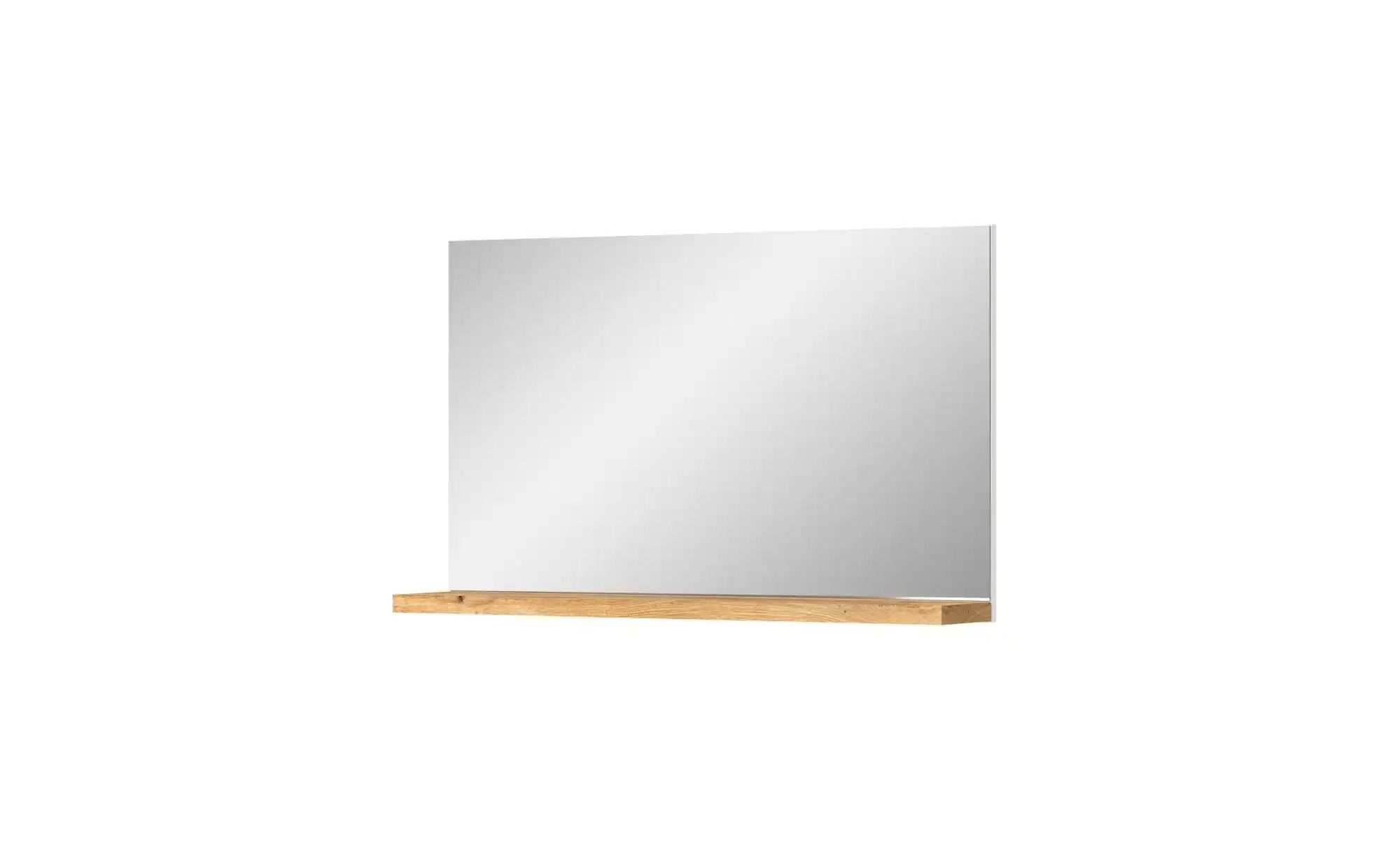 uno Spiegel 95 x 59 cm  ¦ holzfarben ¦ Holzwerkstoff,Aluminium,Glas ¦ Maße günstig online kaufen