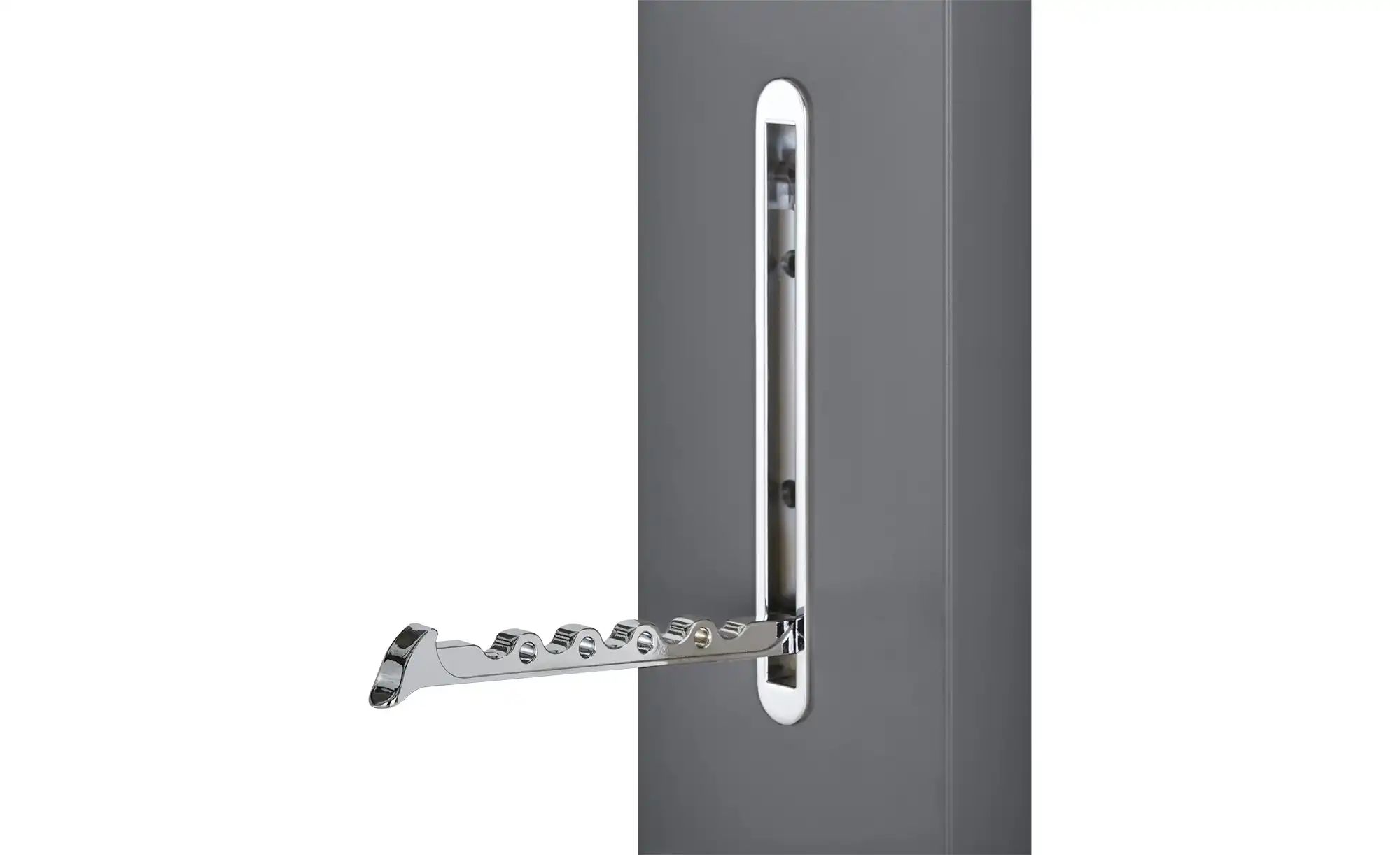 Thumbnail - Wohnwert Garderobenpaneel Nicolo ¦ grau ¦ MDF-Platte ¦ Maße (cm): B: 10 H: 165 T: 5.0 Garderoben & Kleiderstangen > Wan...