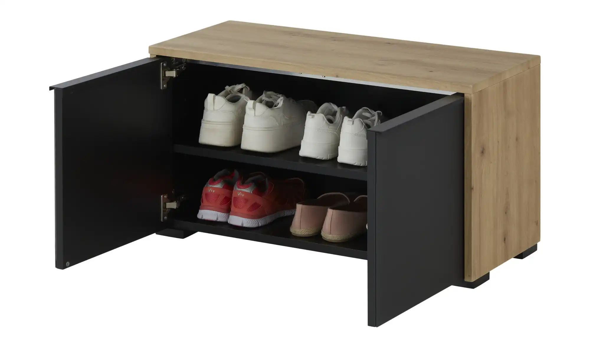 Thumbnail - Wohnwert Garderobenbank Arca ¦ grau ¦ Maße (cm): B: 81 H: 43 T: 34.0 Bänke > Einzelbänke - Höffner