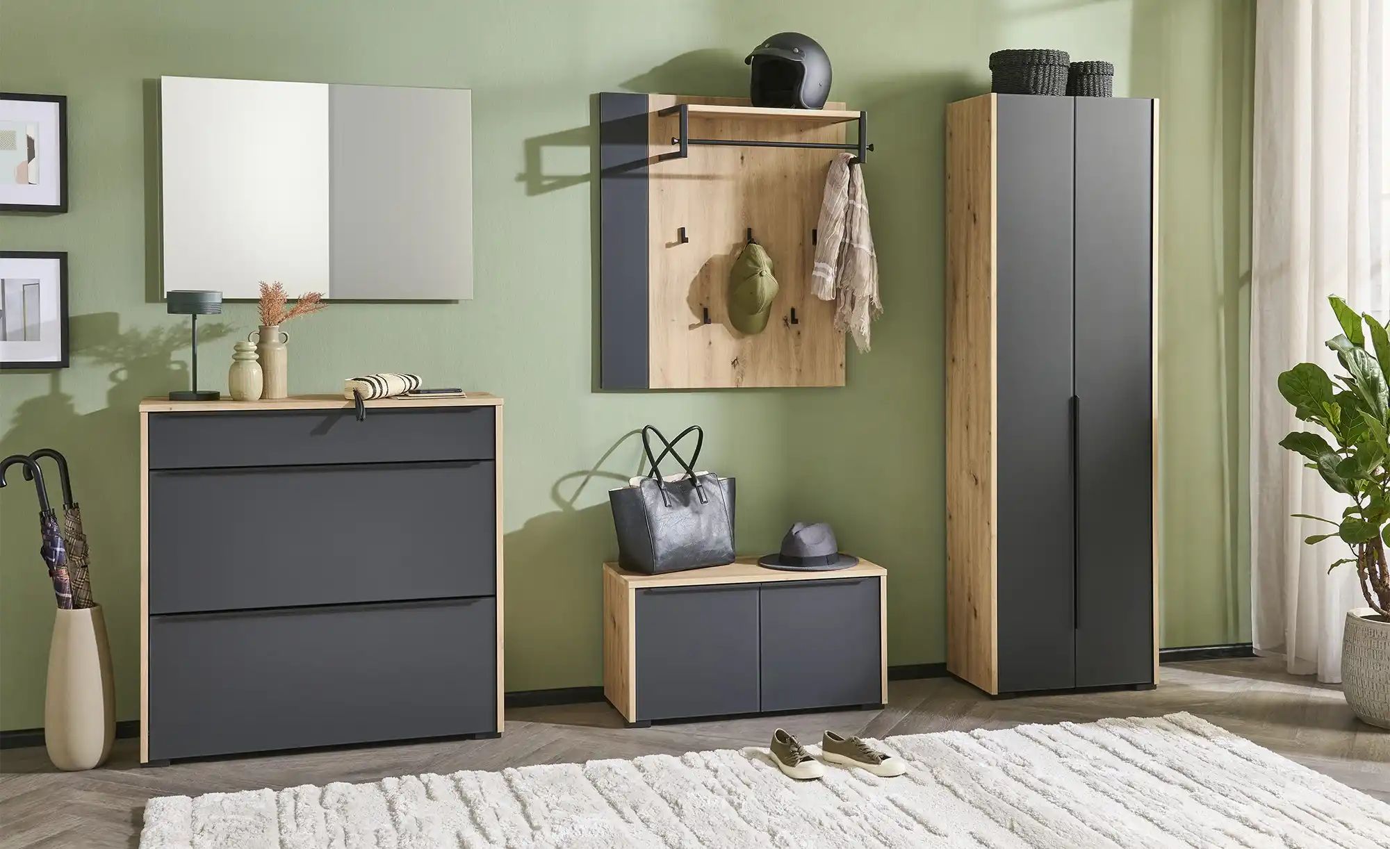 Thumbnail - Wohnwert Spiegel 88 x 64 cm Arca ¦ verspiegelt ¦ Glas,Aluminium,Kunststoff ¦ Maße (cm): B: 88 H: 64 T: 3.0 Garderoben & ...