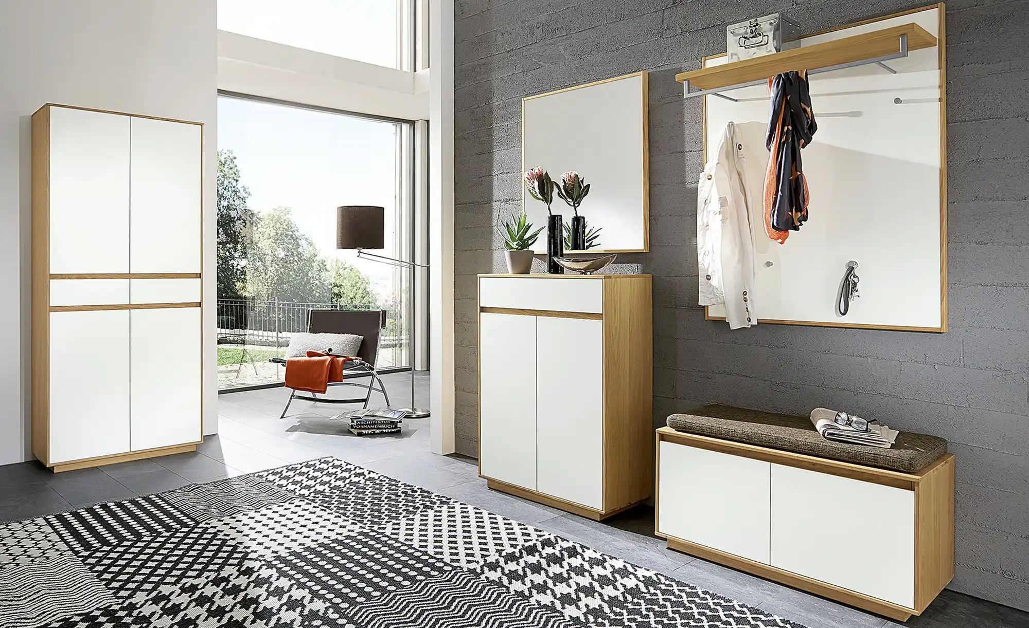 Thumbnail - Schuhschrank  Tiba ¦ weiß ¦ Maße (cm): B: 86 H: 103 T: 37.0 Garderoben & Kleiderstangen > Garderoben Schuhschränke - Höf...