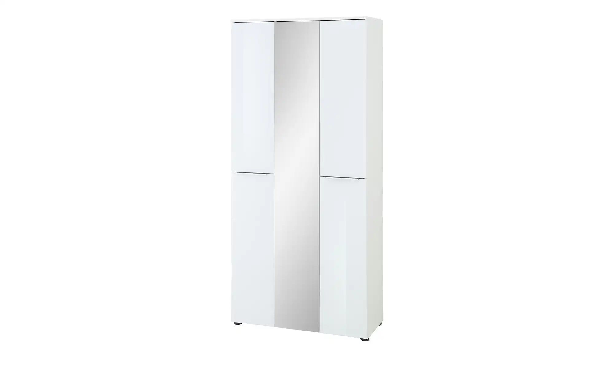 Garderobenschrank  Vitreo Neo ¦ weiß ¦ Maße (cm): B: 90 H: 196 T: 41 Schrän günstig online kaufen