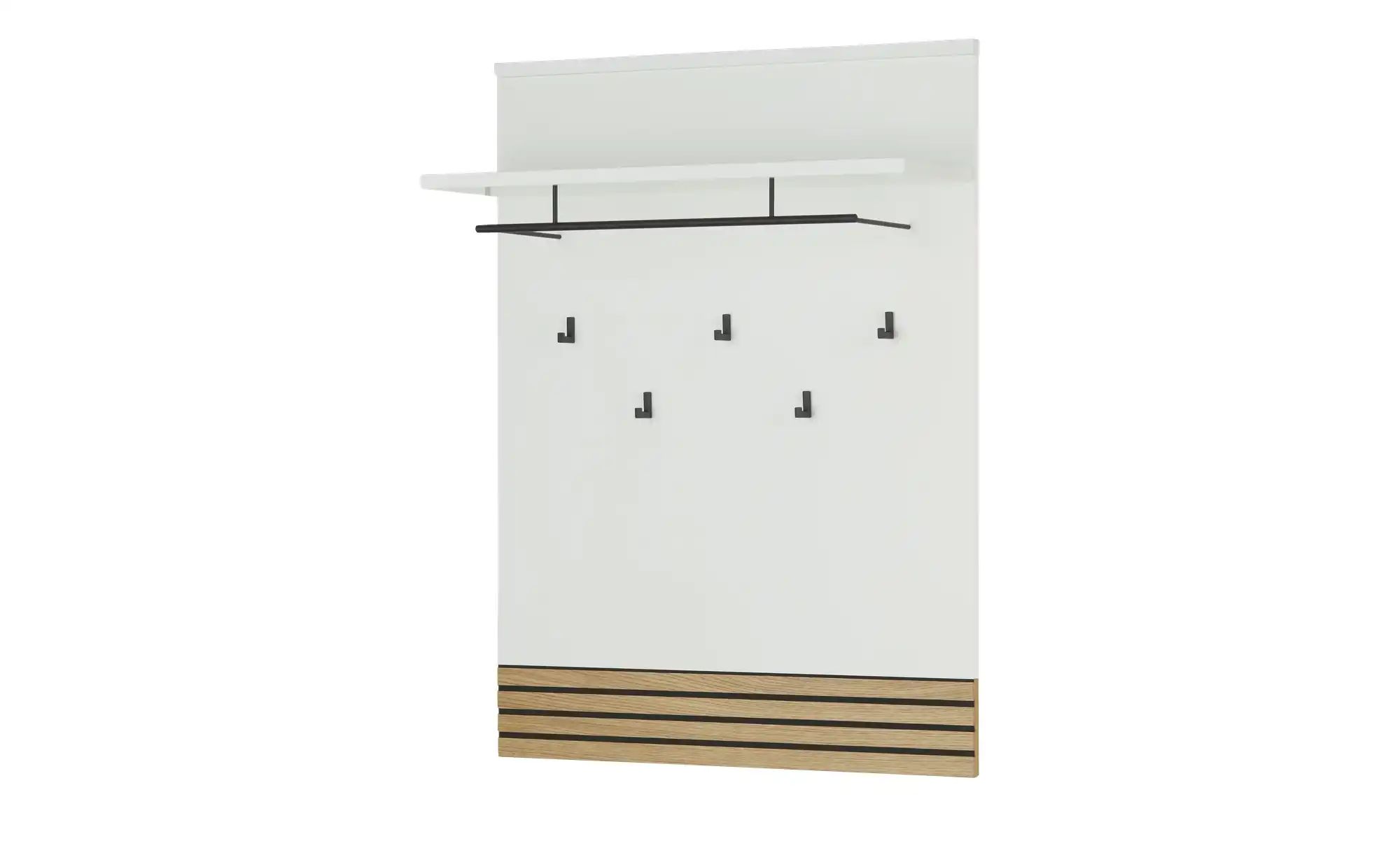 Garderobenpaneel  Linea ¦ weiß ¦ Holzwerkstoff ¦ Maße (cm): B: 90 H: 118,7 günstig online kaufen