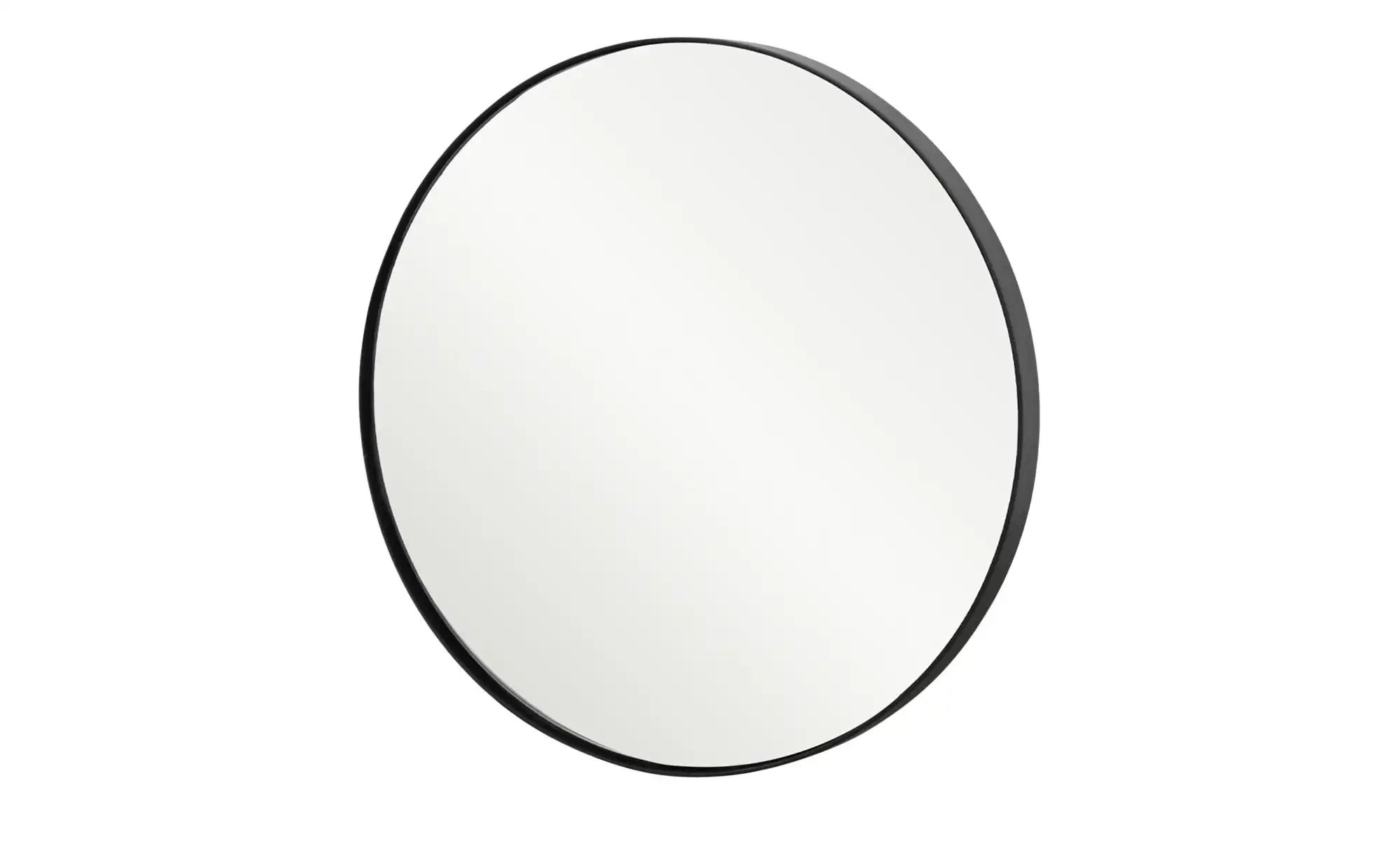 Spiegel  Pannone ¦ schwarz ¦ Metall ¦ Maße (cm): T: 1.9  Ø: 30 Garderoben & günstig online kaufen