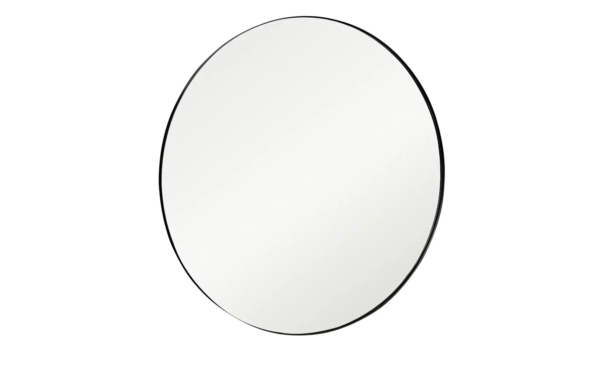 Spiegel  Pannone ¦ schwarz ¦ Metall,Glas ¦ Maße (cm): T: 3.0  Ø: 110 Garder günstig online kaufen